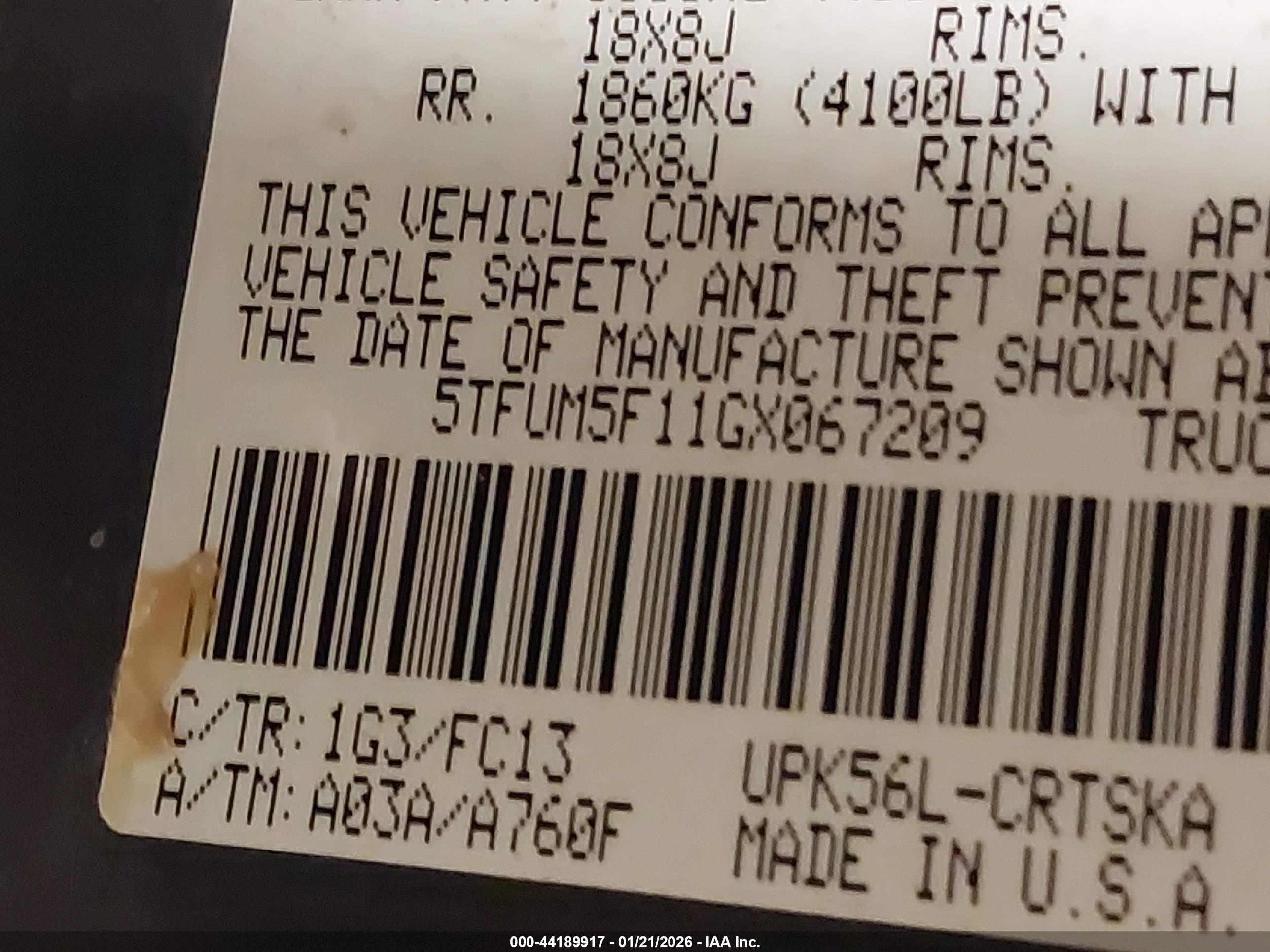 TOYOTA TUNDRA image 9