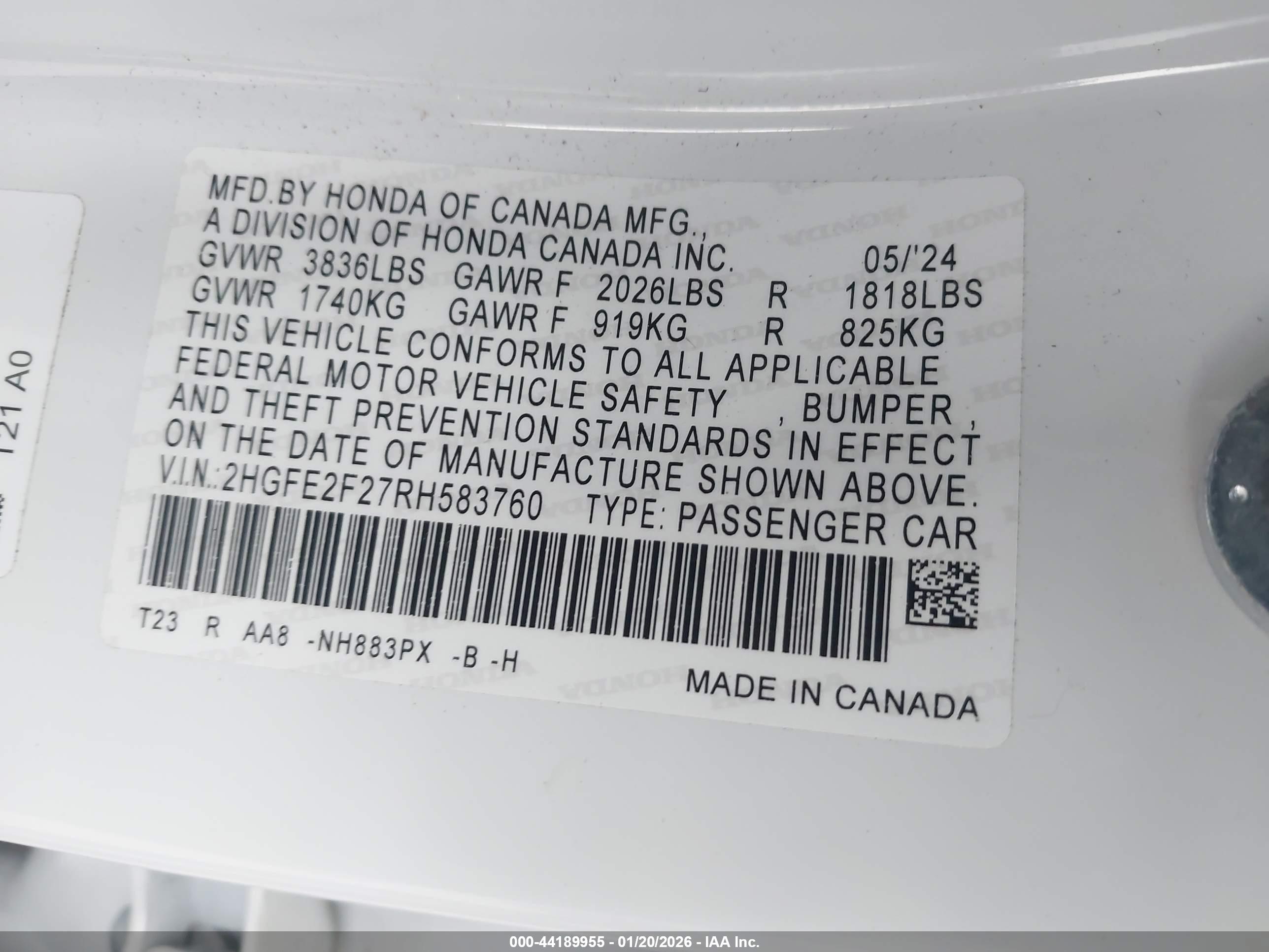 HONDA CIVIC image 9
