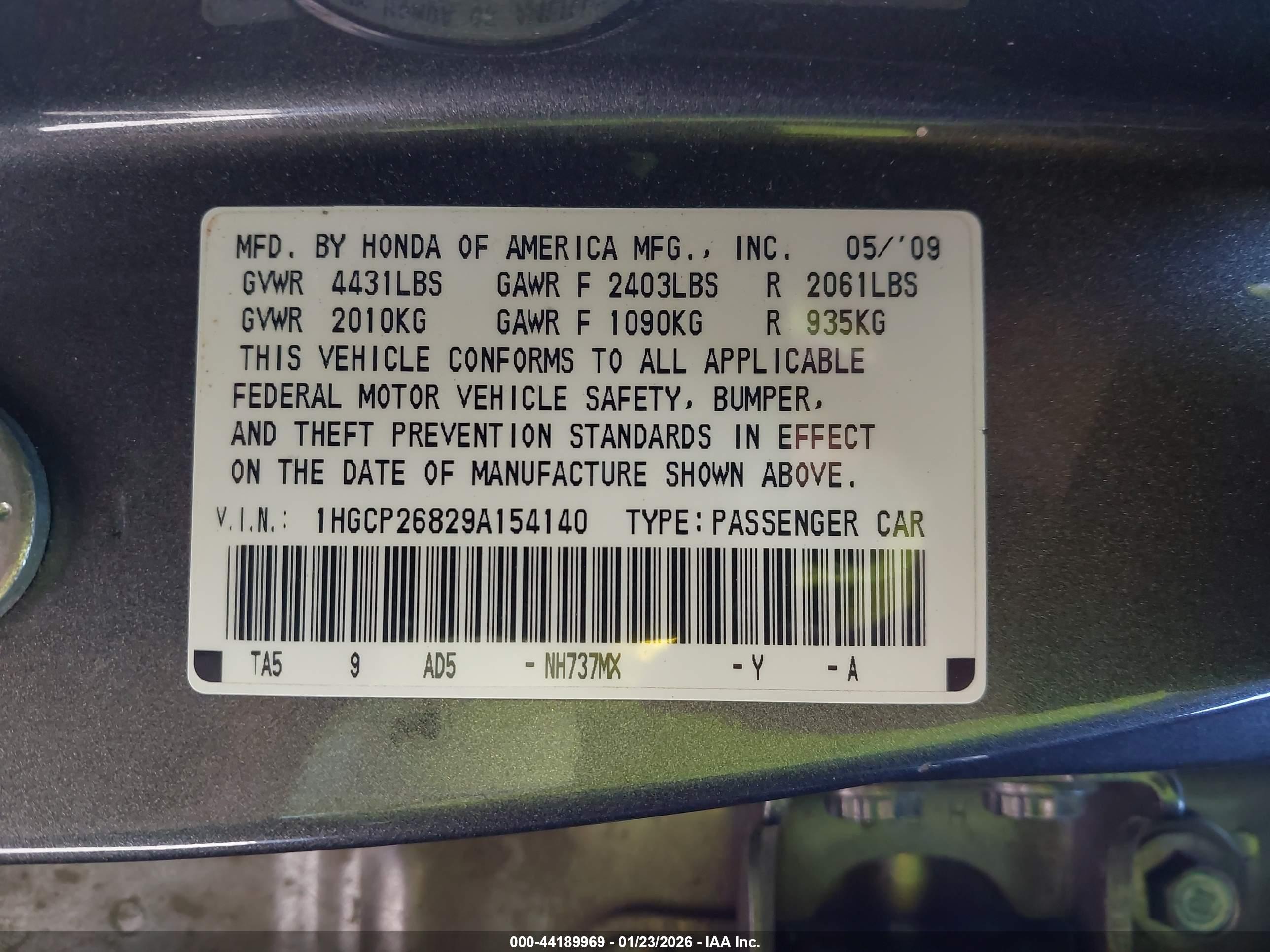 HONDA ACCORD image 9