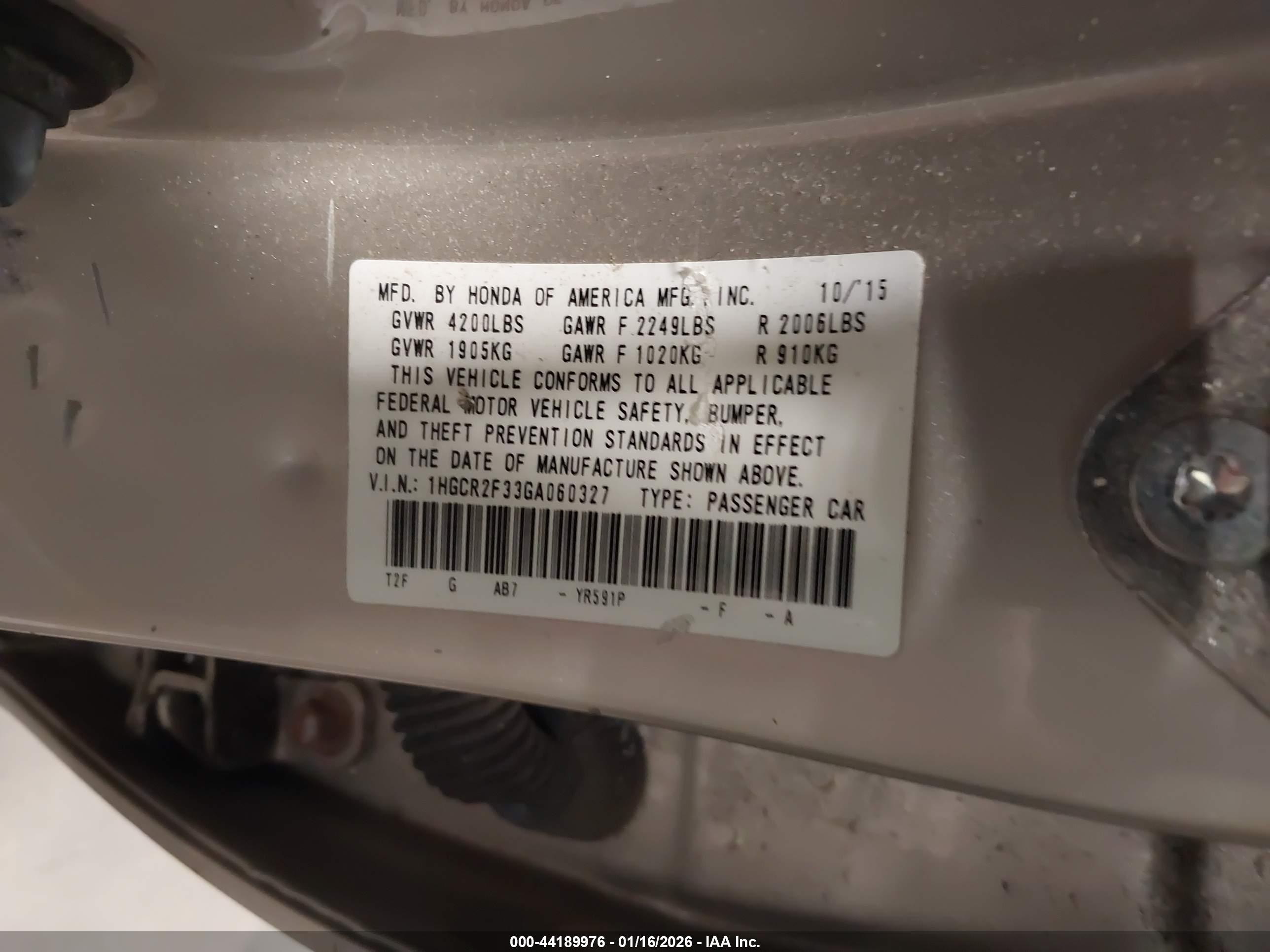 HONDA ACCORD image 9