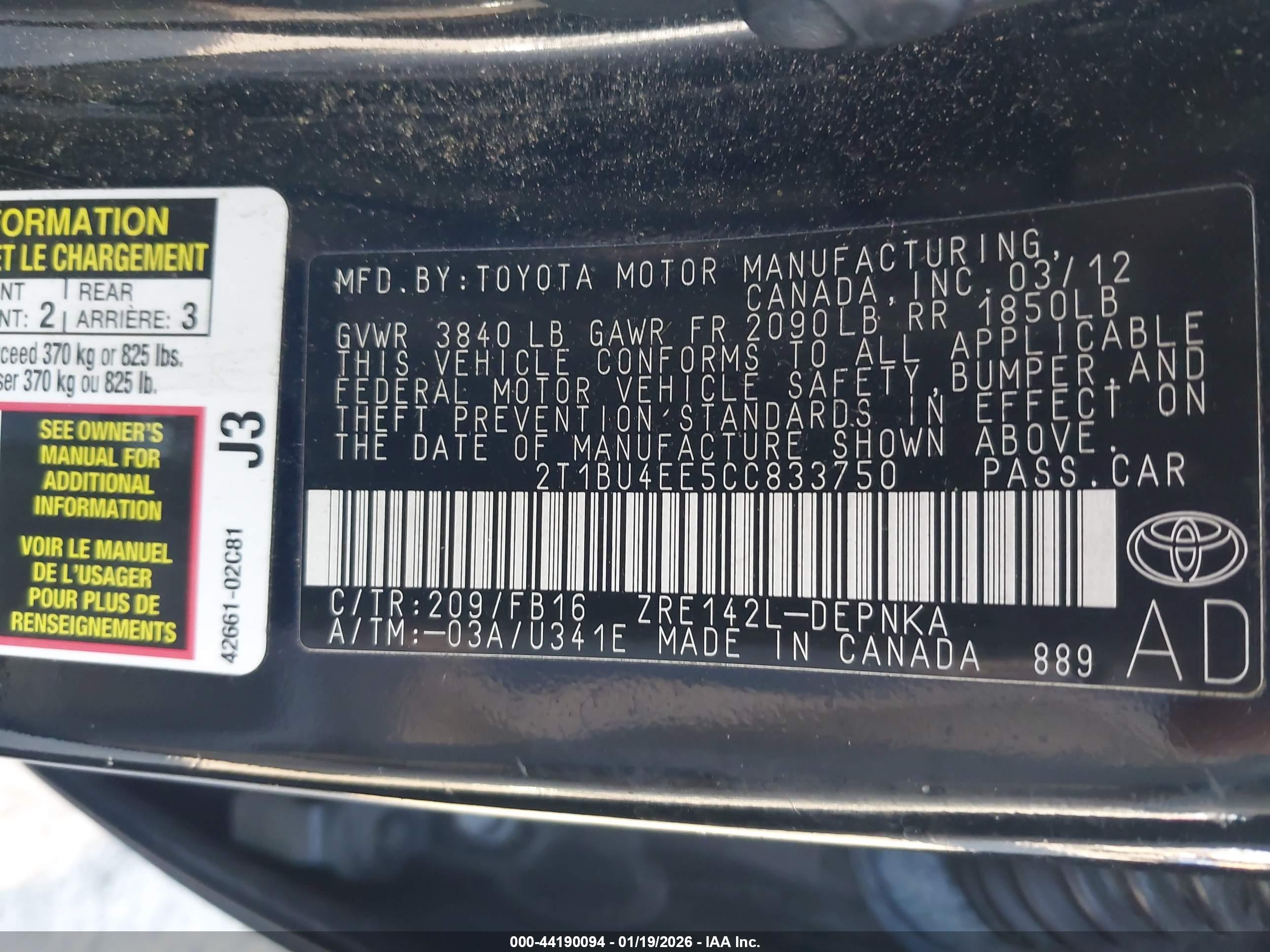 TOYOTA COROLLA image 9