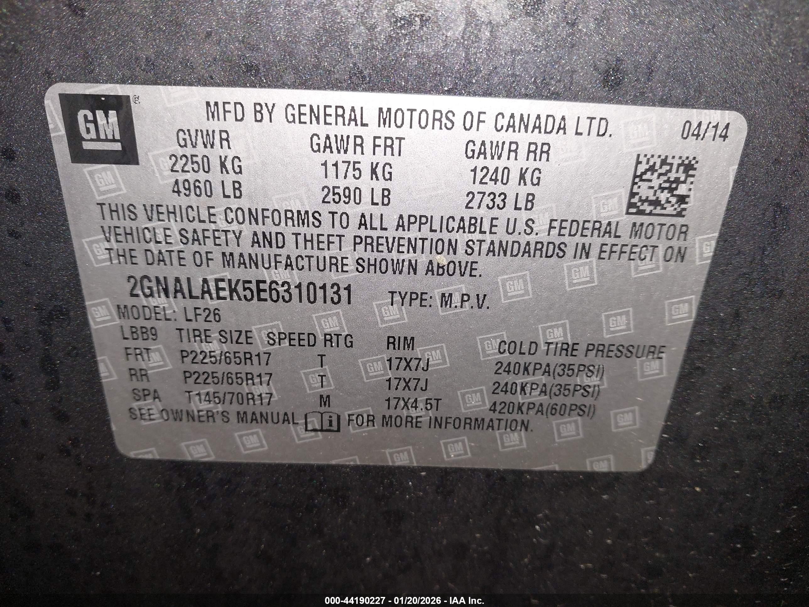 CHEVROLET EQUINOX image 9