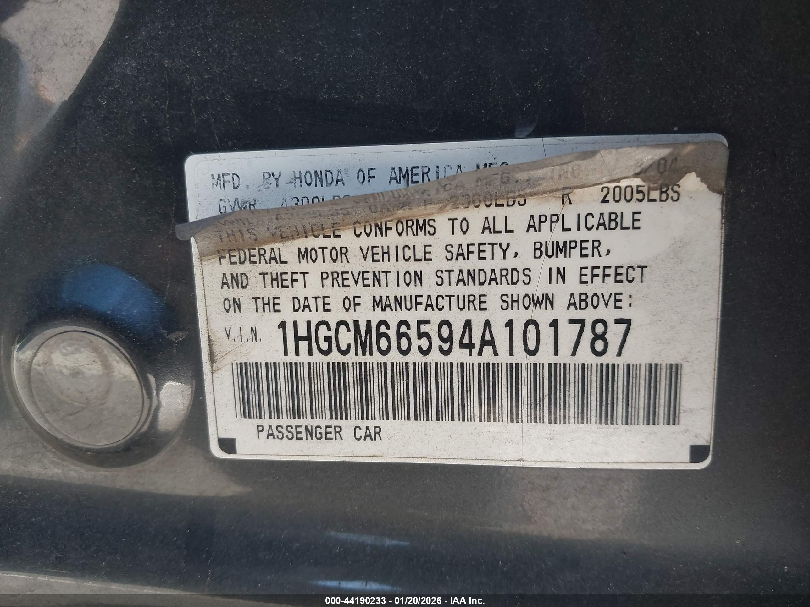 HONDA ACCORD image 9