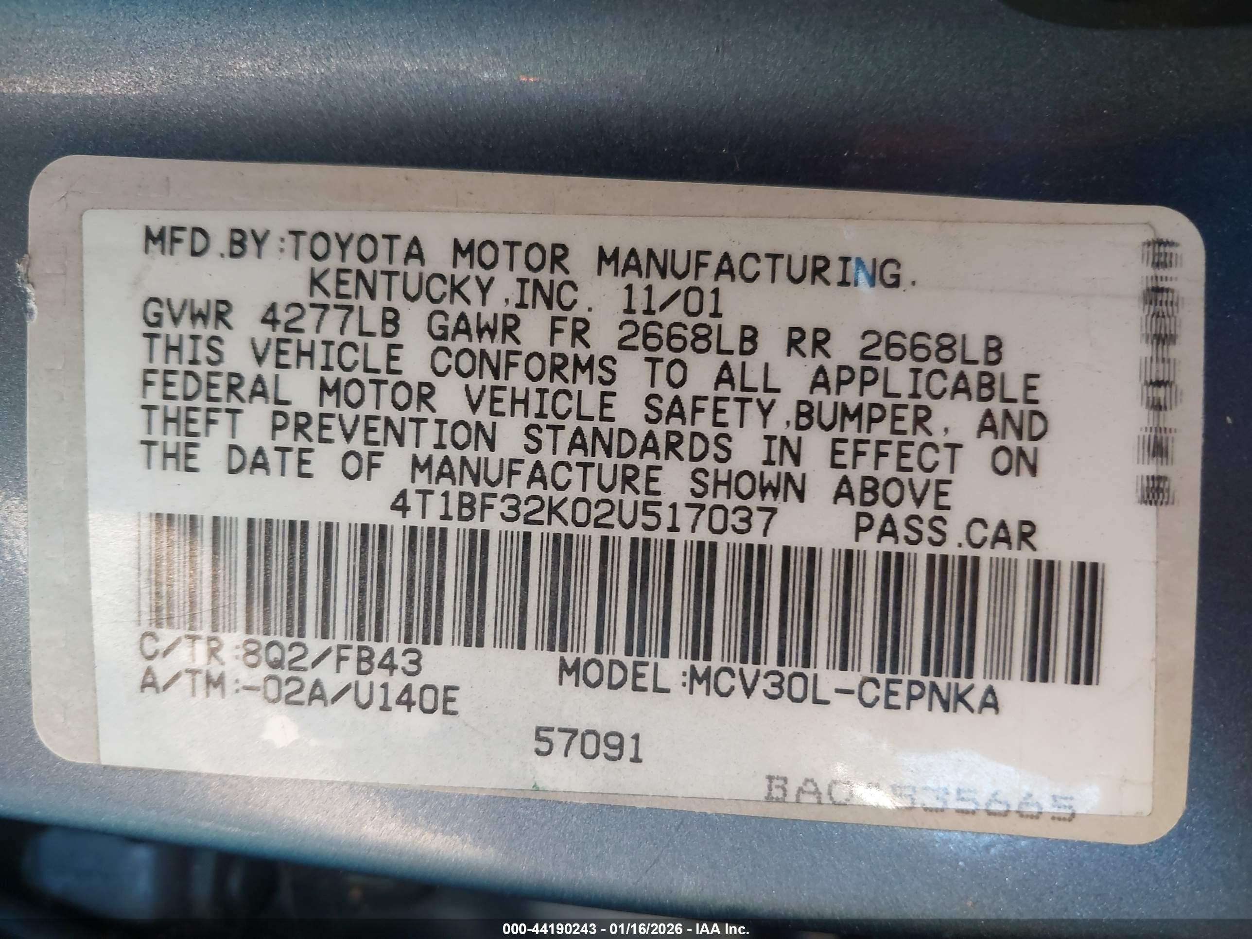 TOYOTA CAMRY image 9