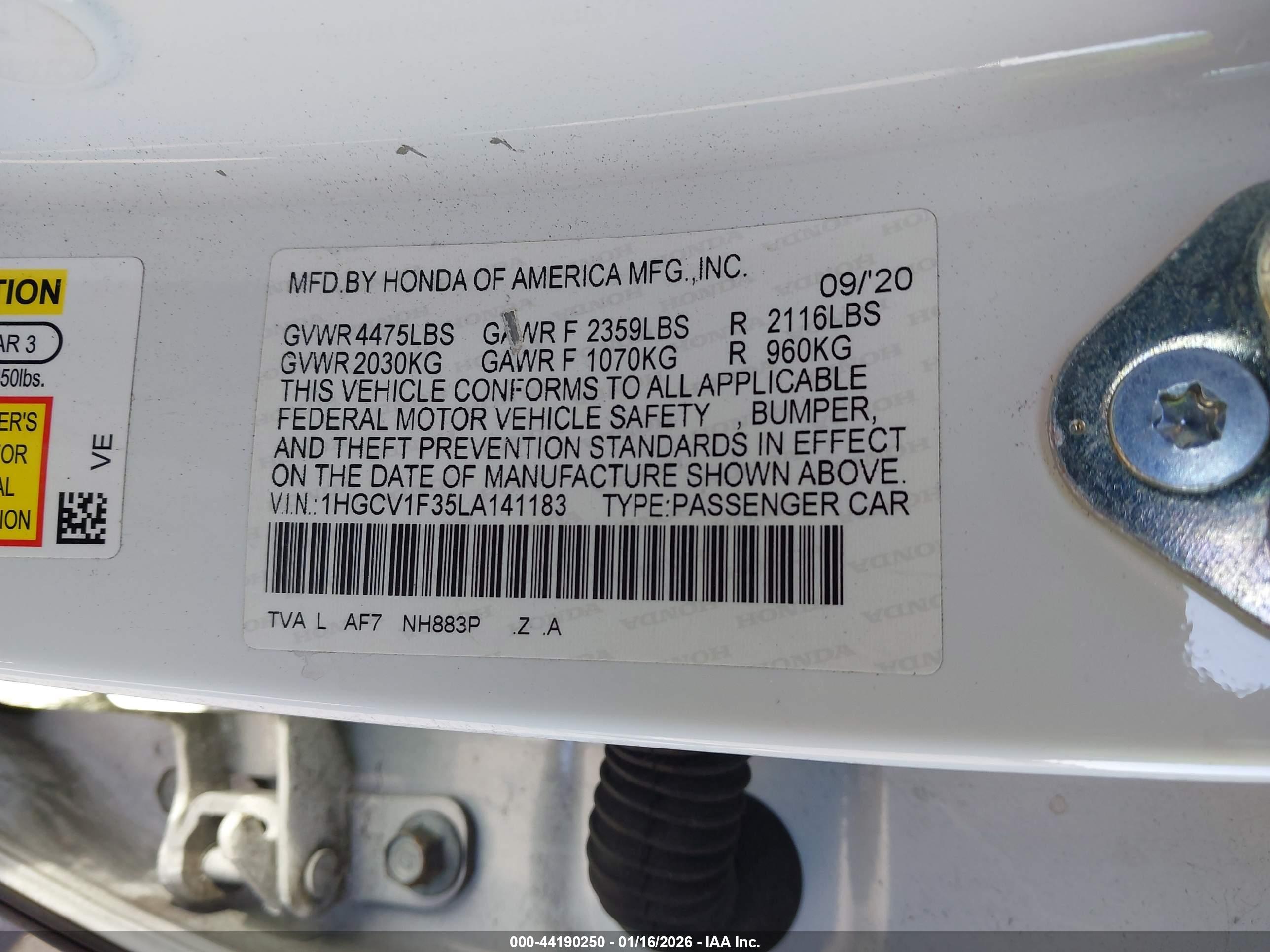HONDA ACCORD image 9