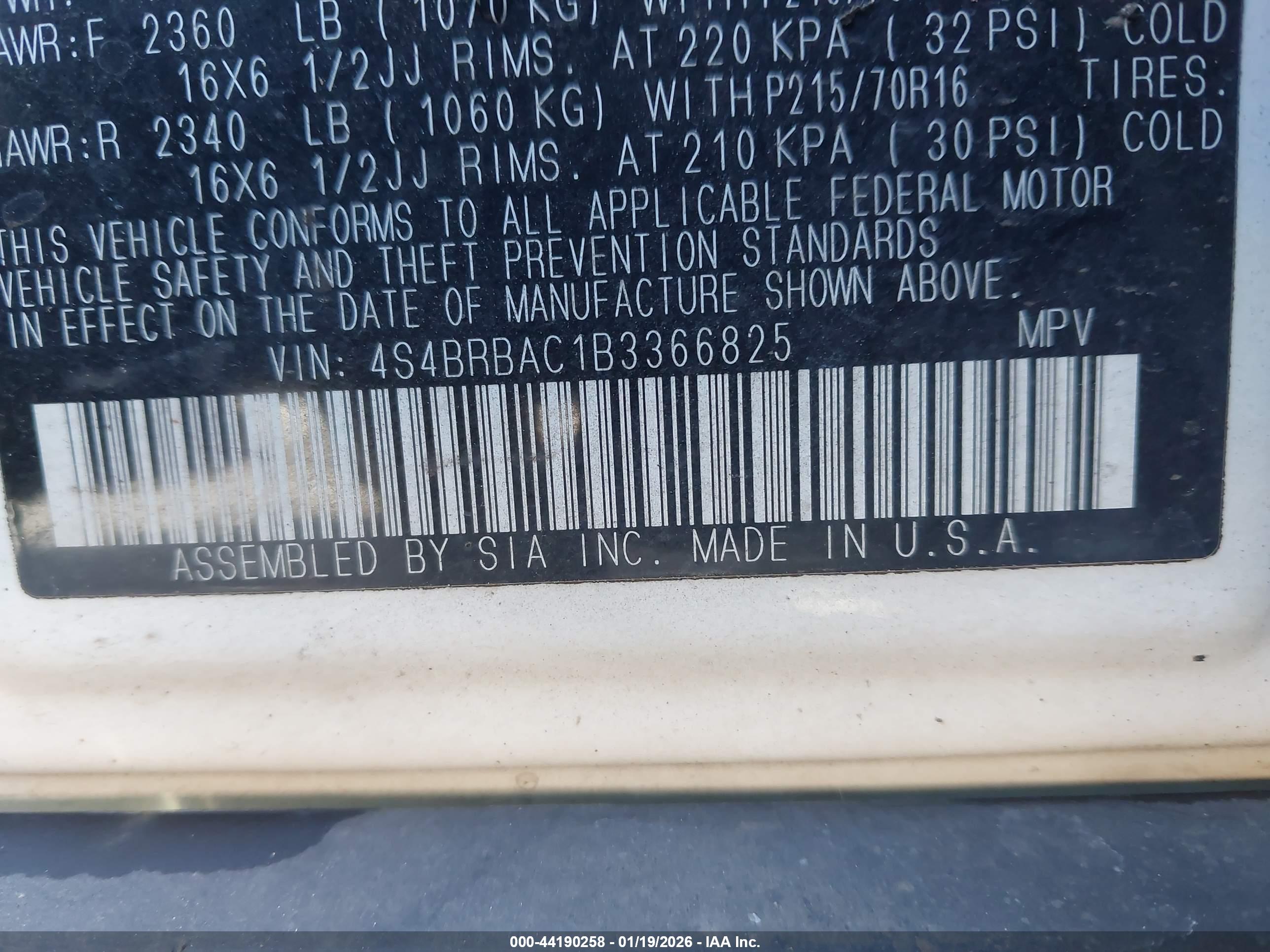 SUBARU OUTBACK image 9