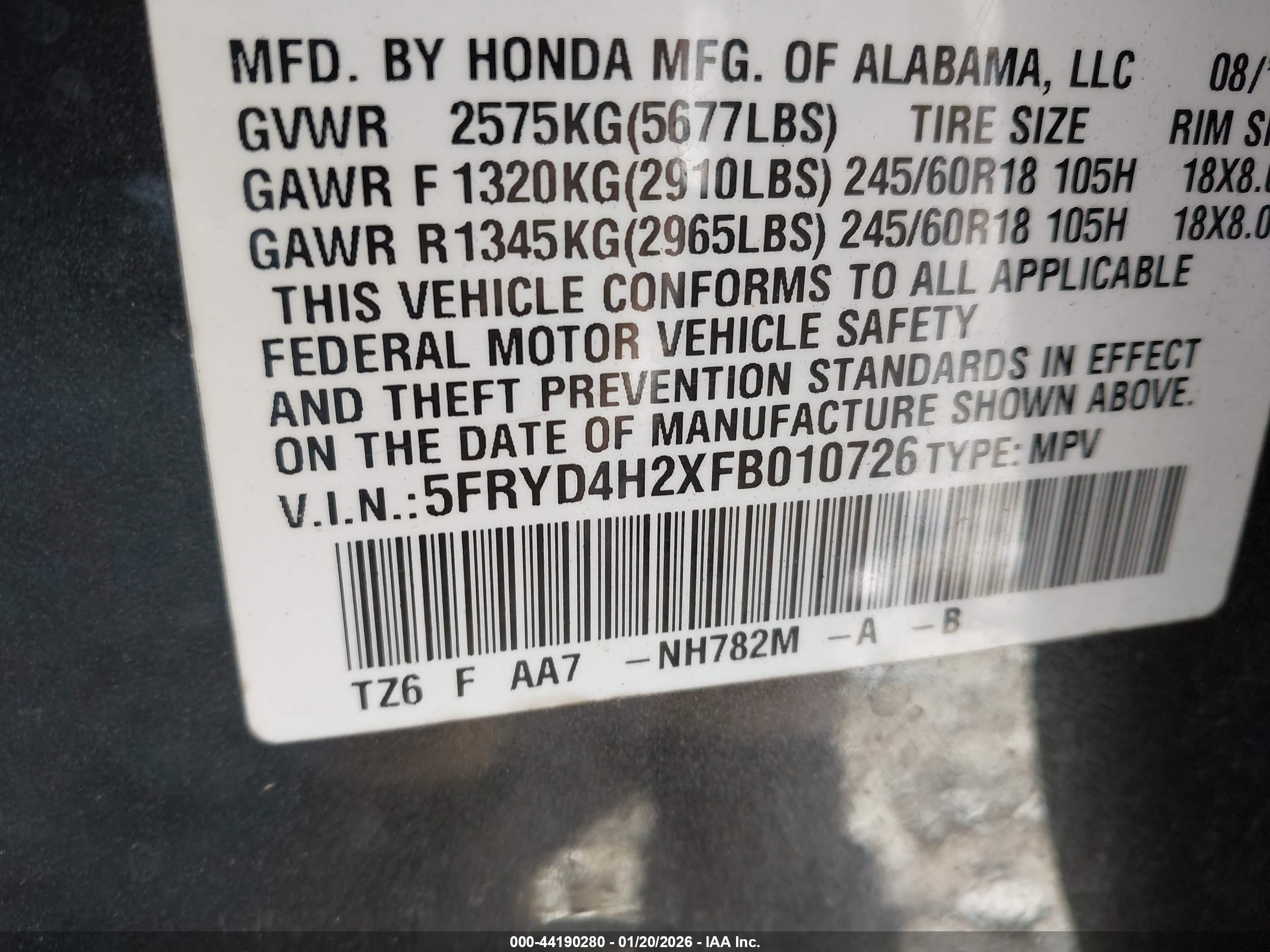 ACURA MDX image 9