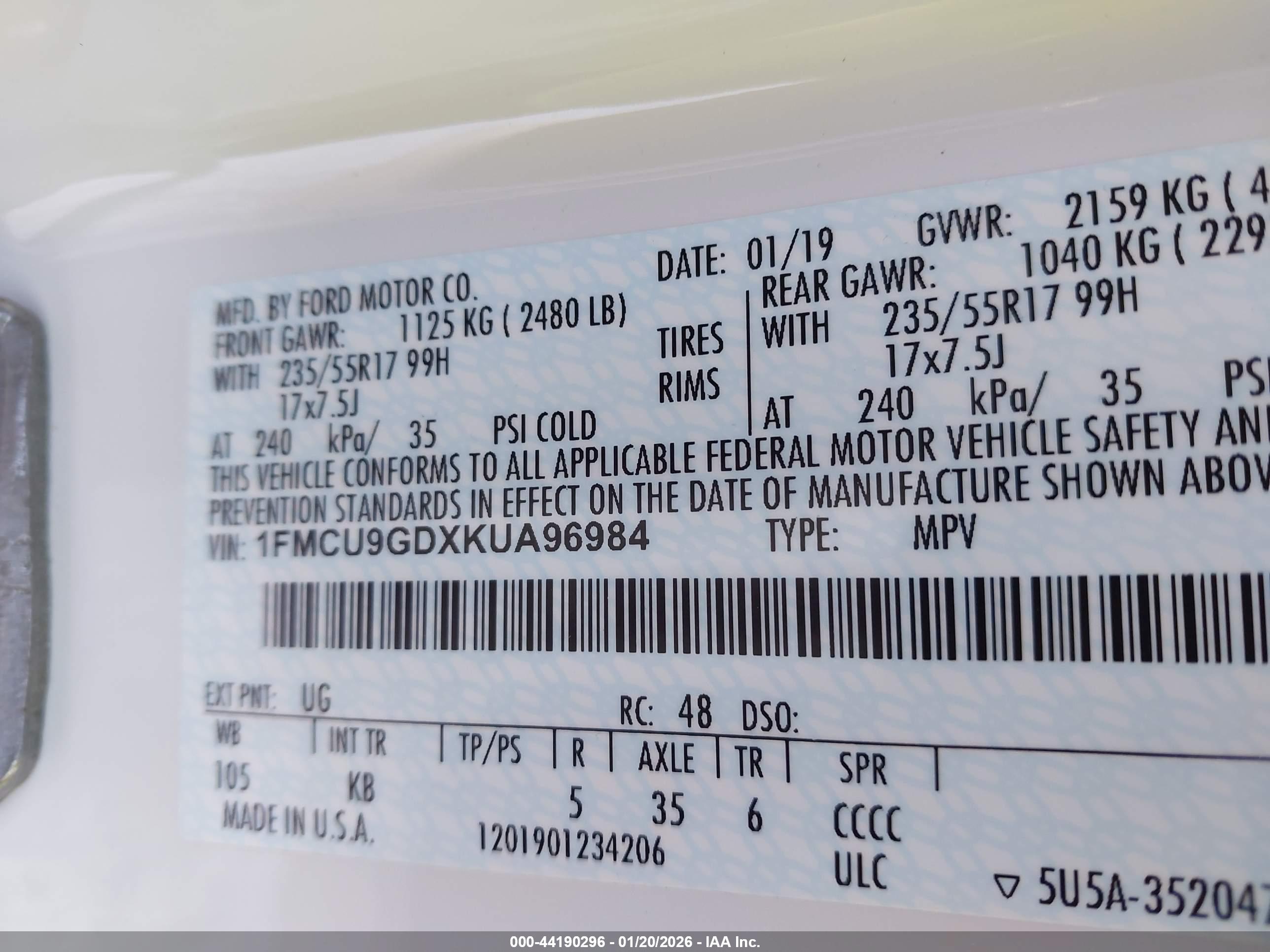 FORD ESCAPE image 9