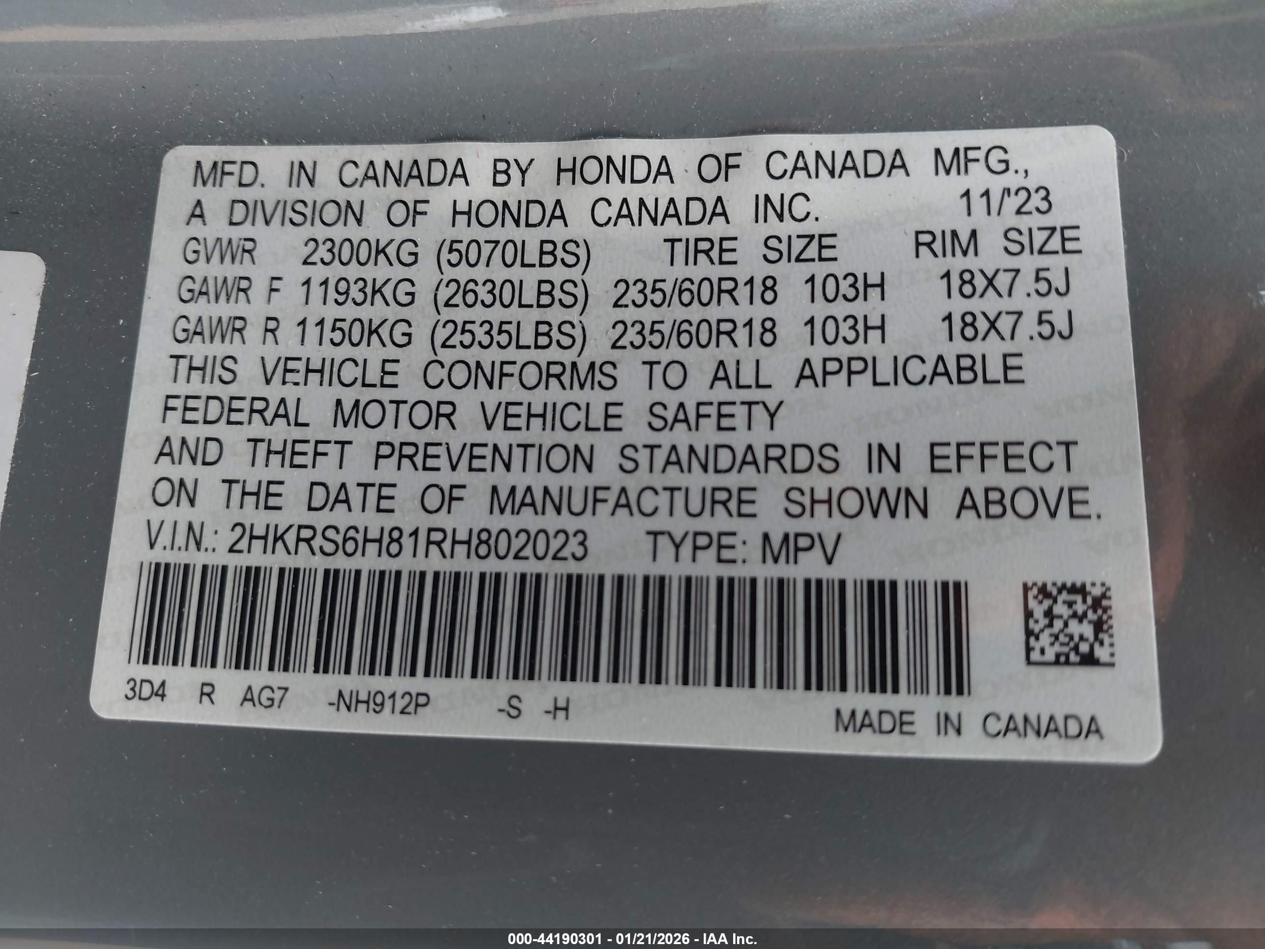 HONDA CR-V image 9