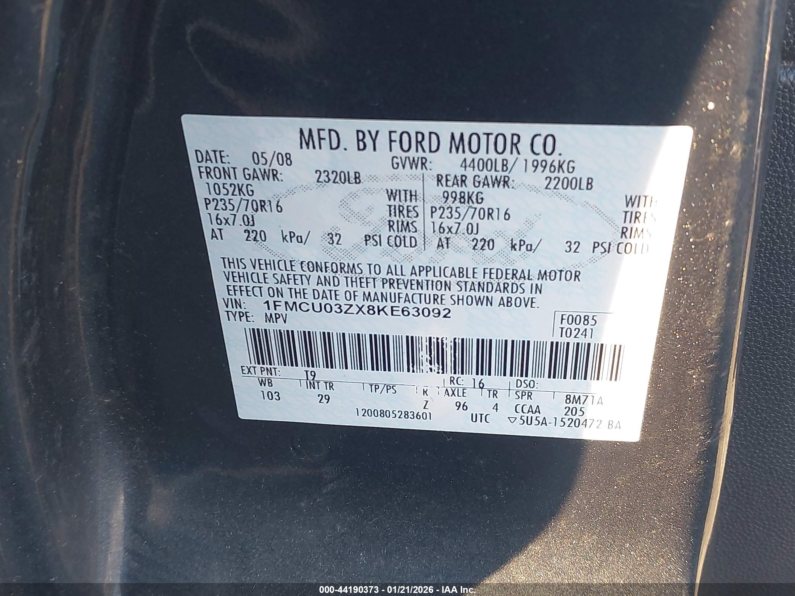 FORD ESCAPE image 9