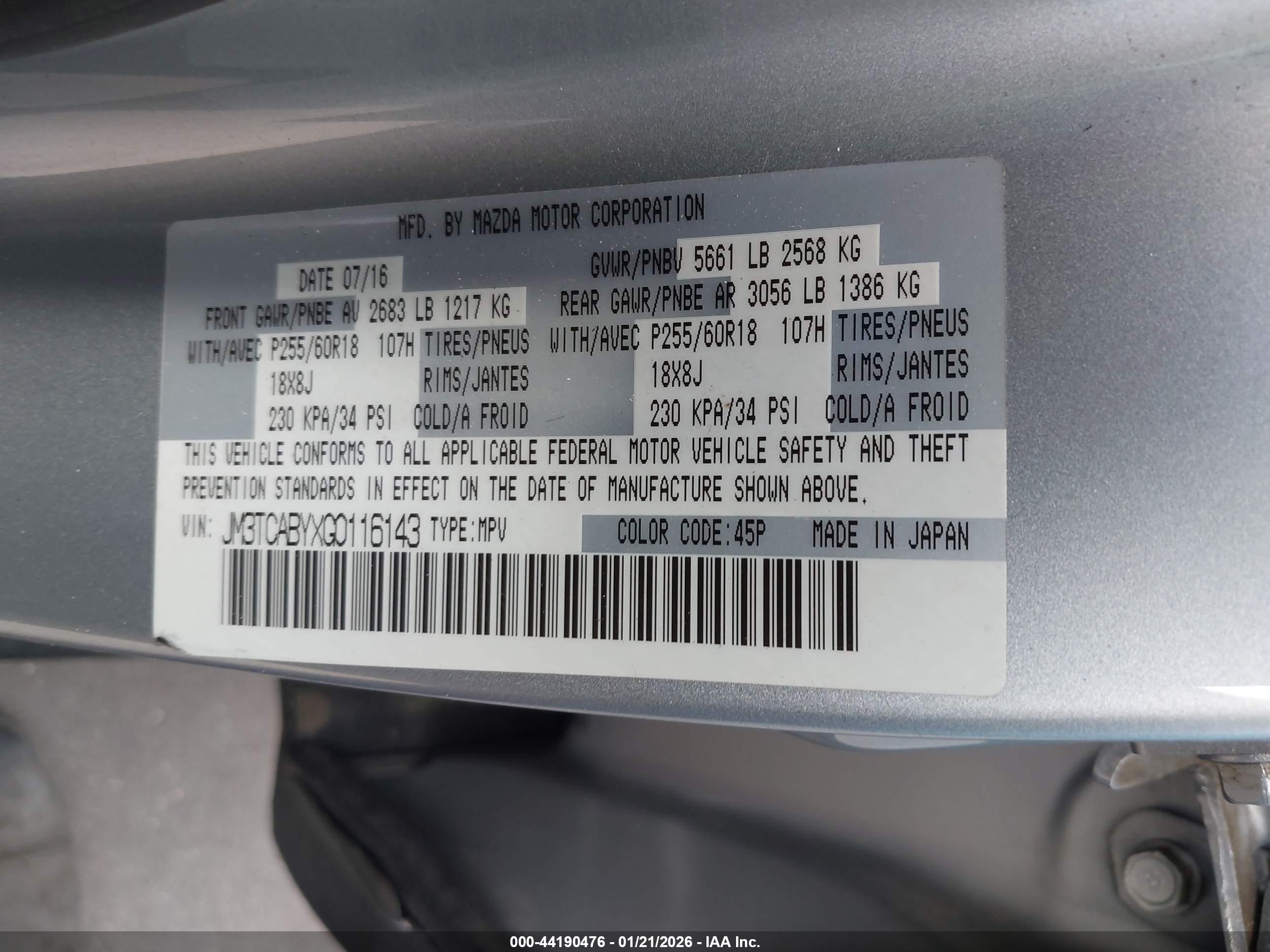 MAZDA CX-9 image 9