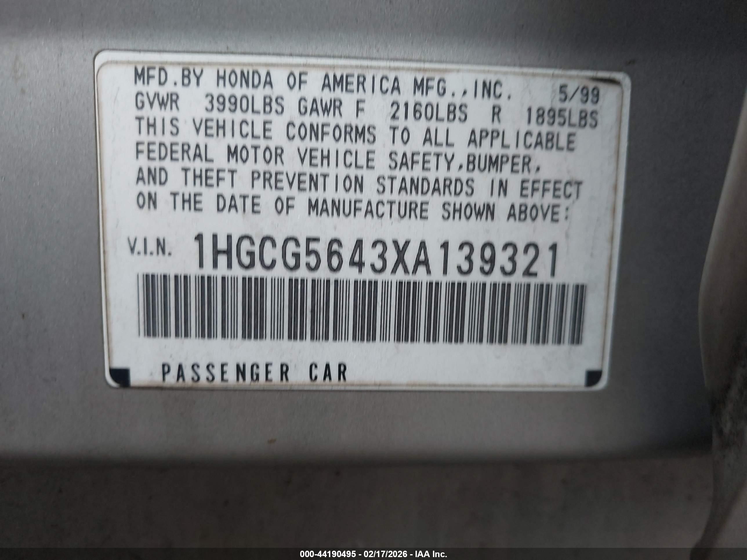 HONDA ACCORD image 9