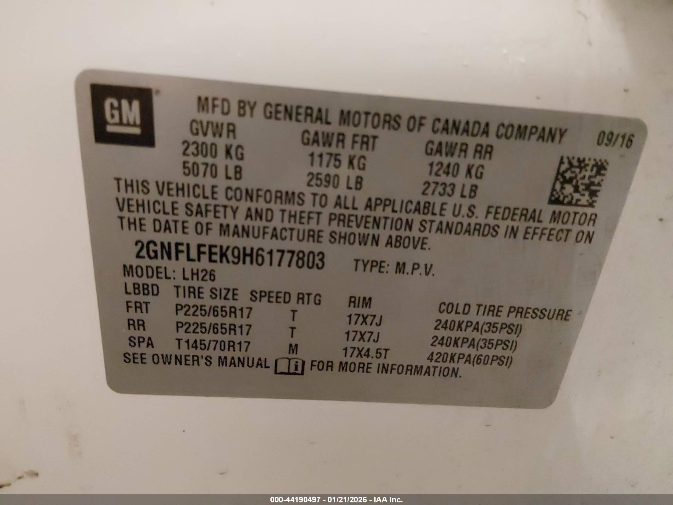 CHEVROLET EQUINOX image 9