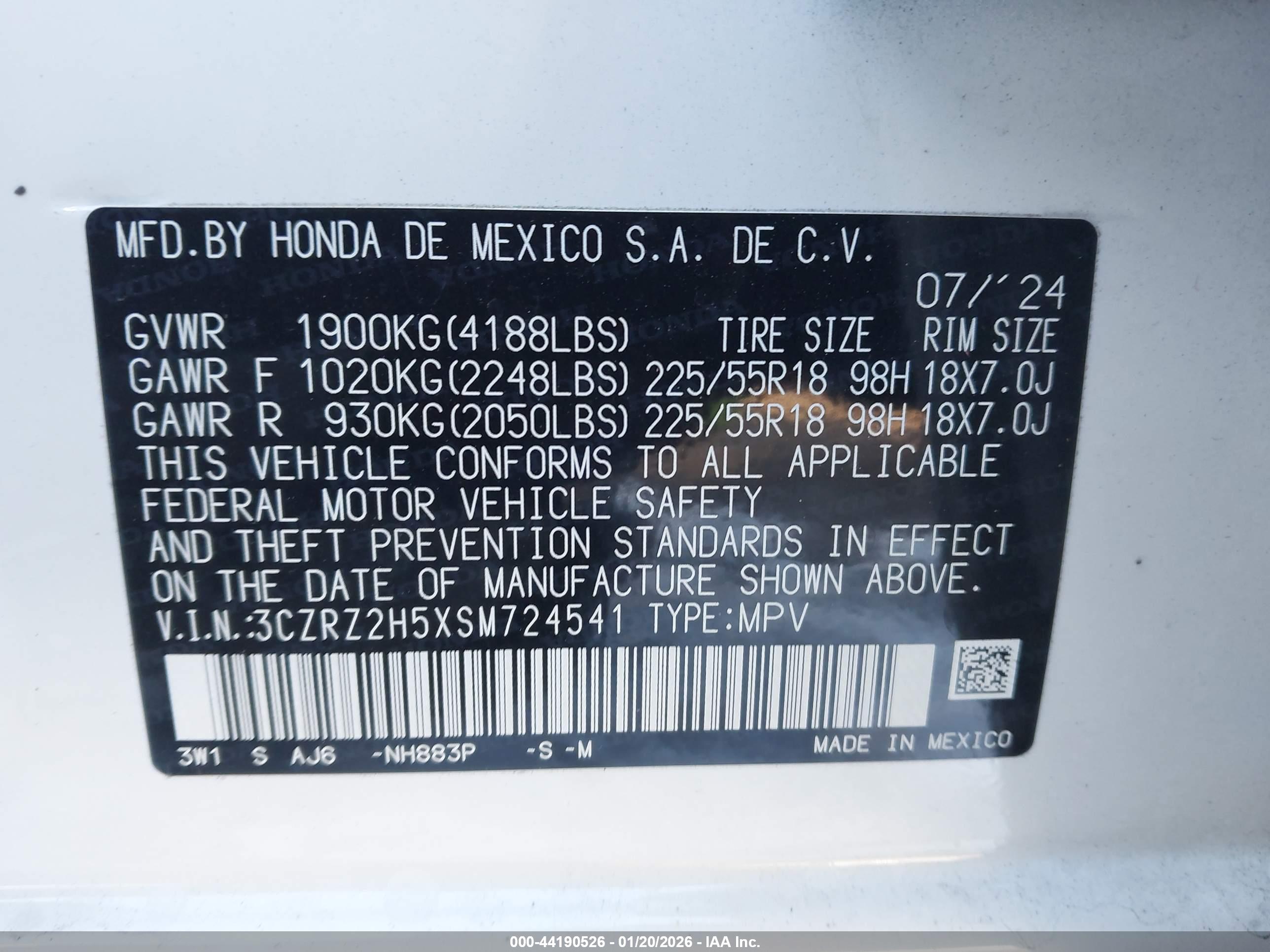HONDA HR-V image 9