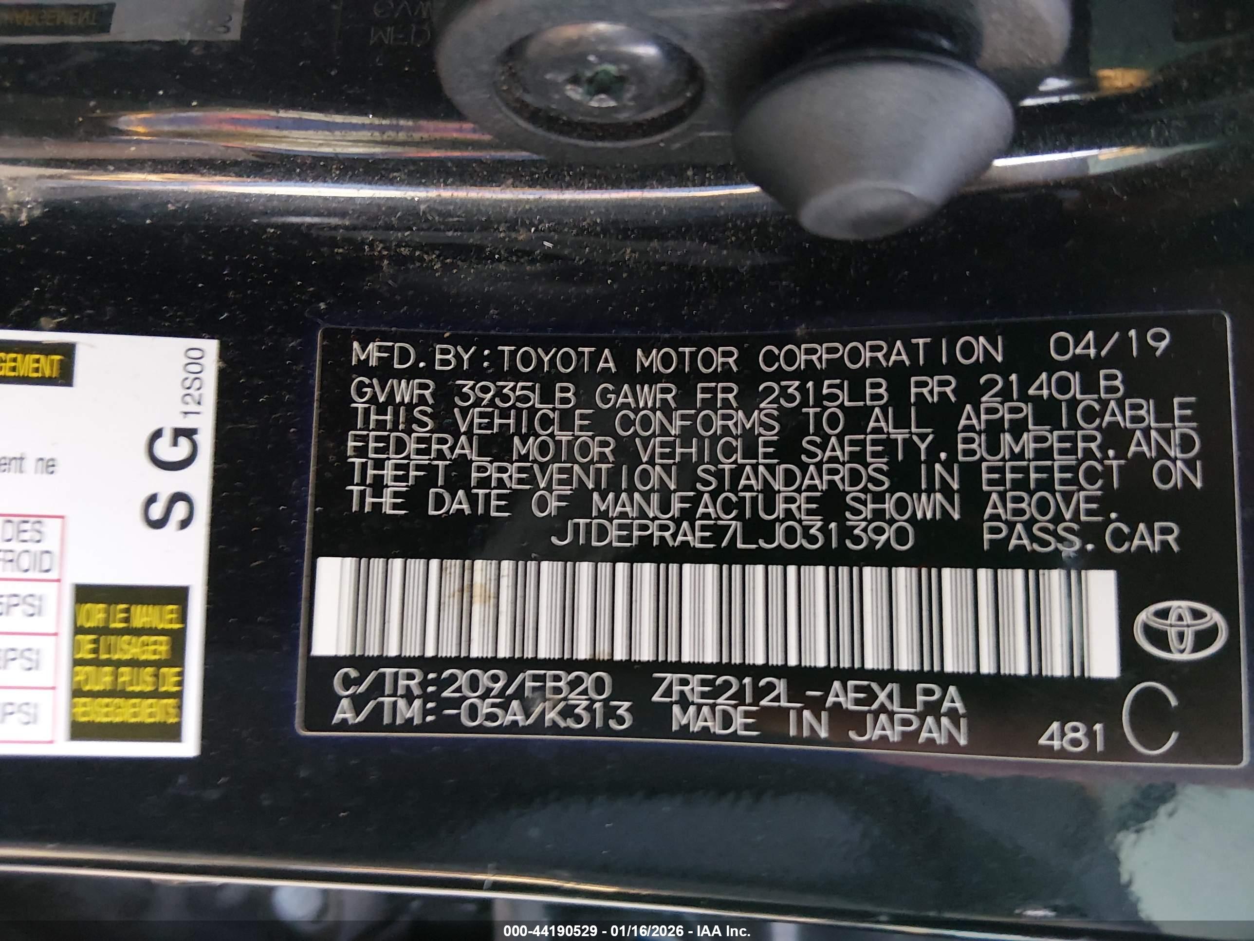 TOYOTA COROLLA image 9