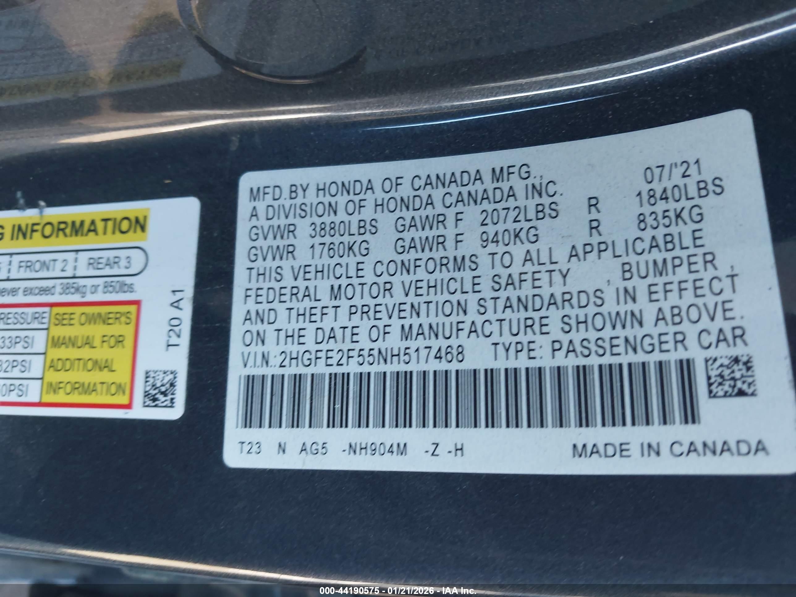 HONDA CIVIC image 9