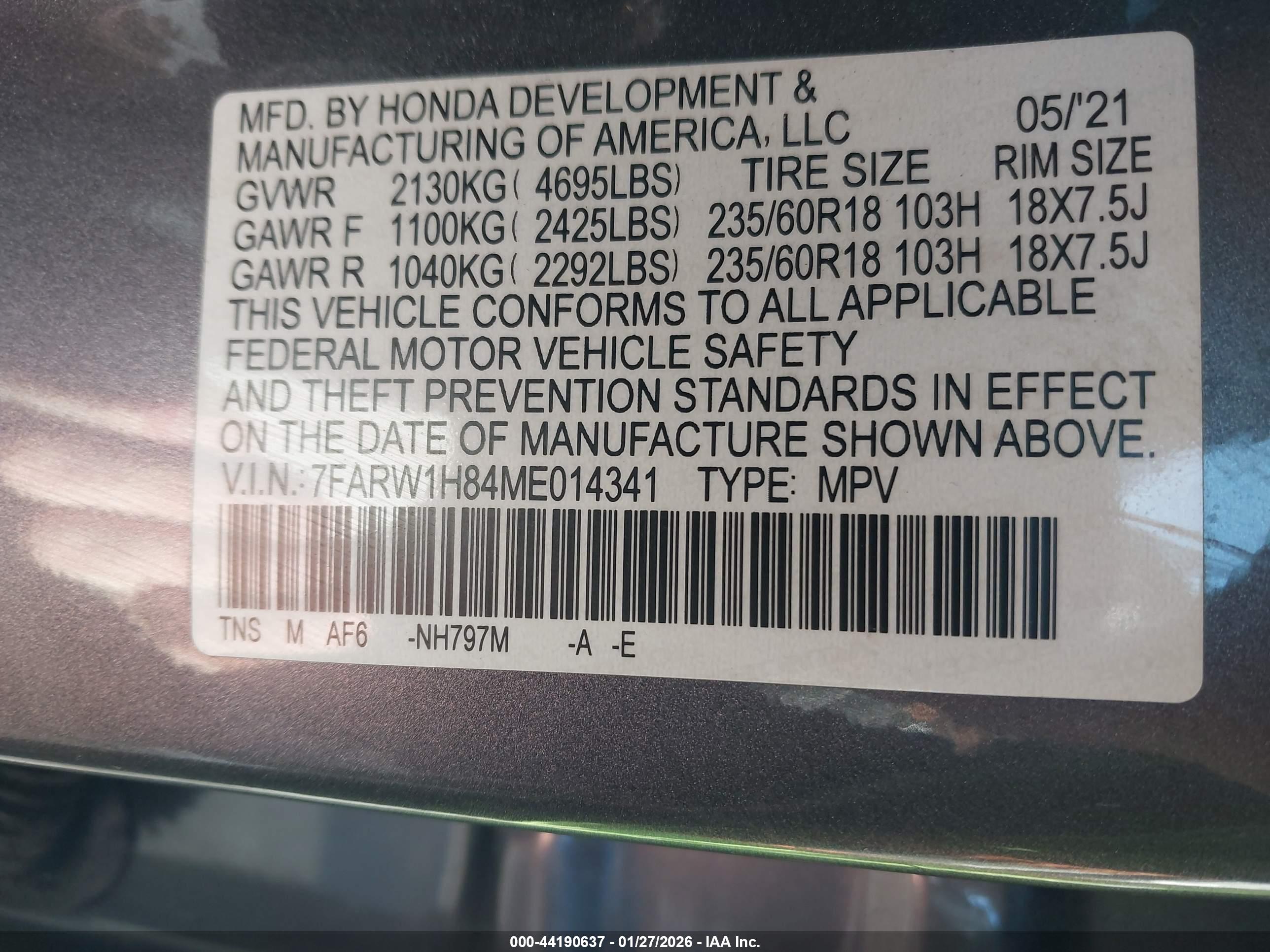 HONDA CR-V image 9