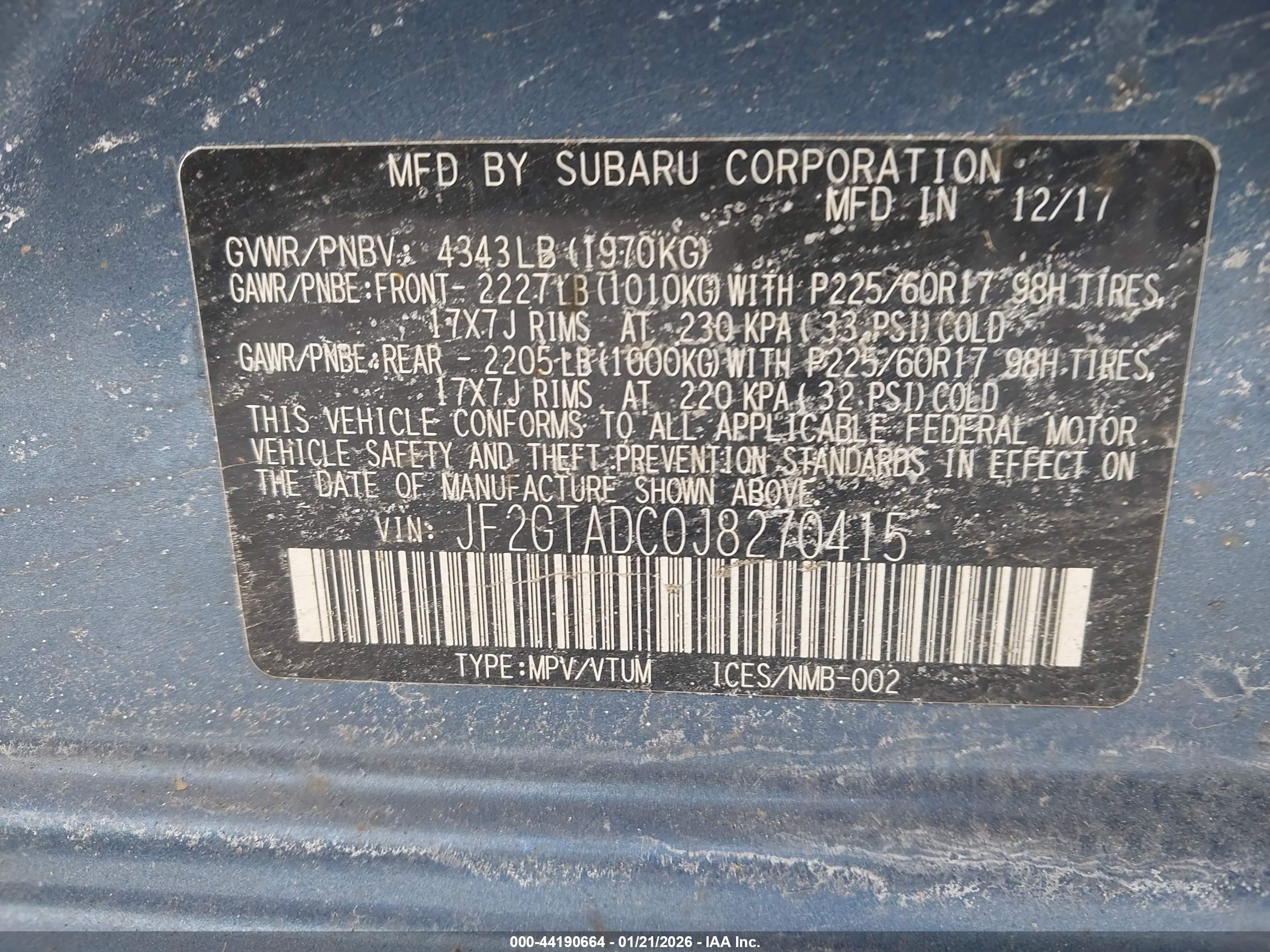 SUBARU CROSSTREK image 9