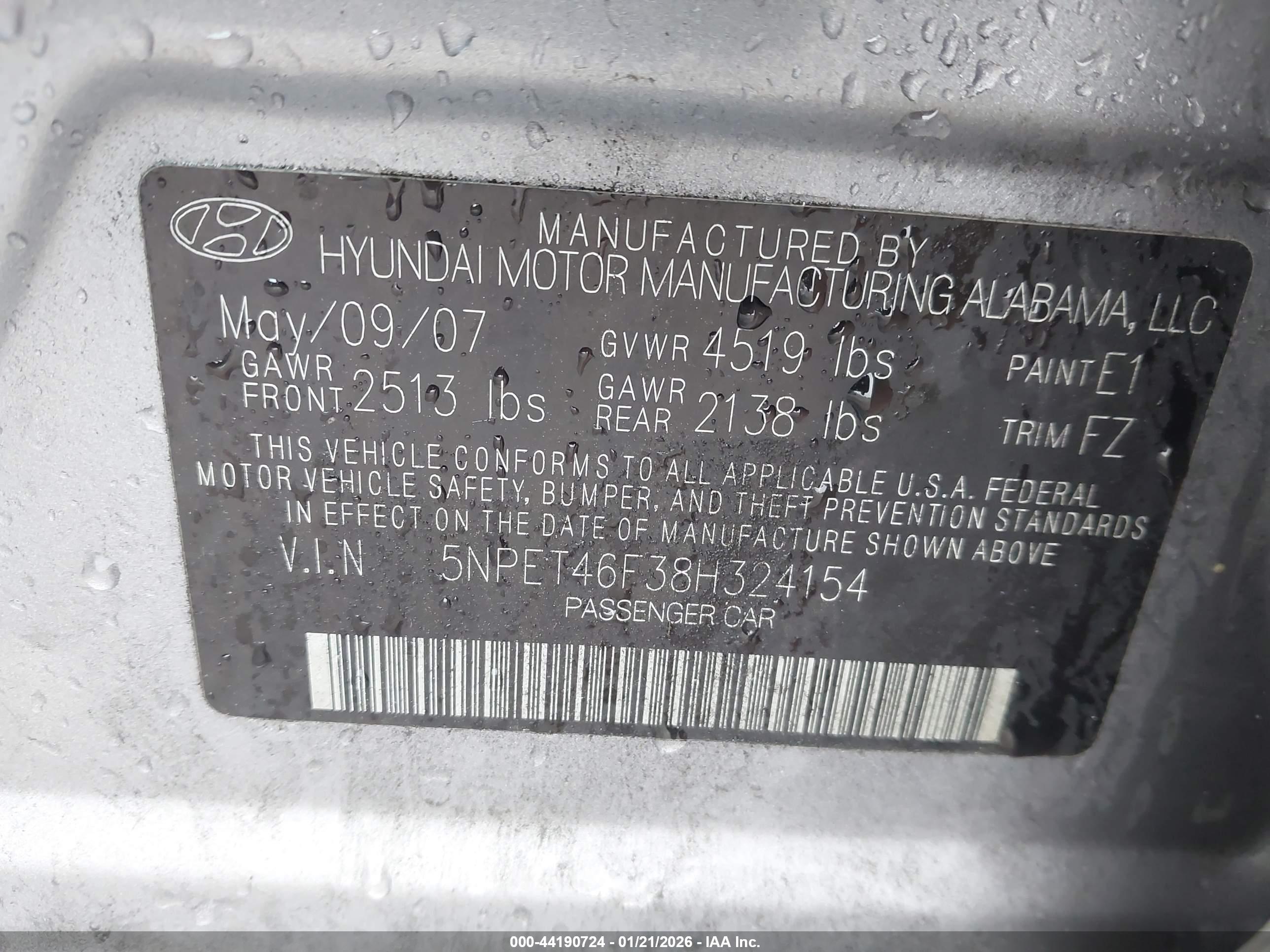HYUNDAI SONATA image 9