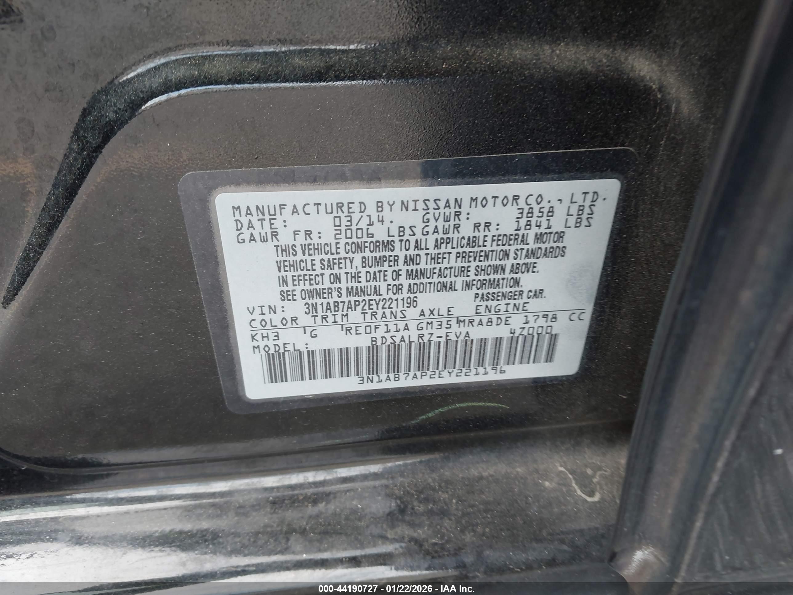 NISSAN SENTRA image 9