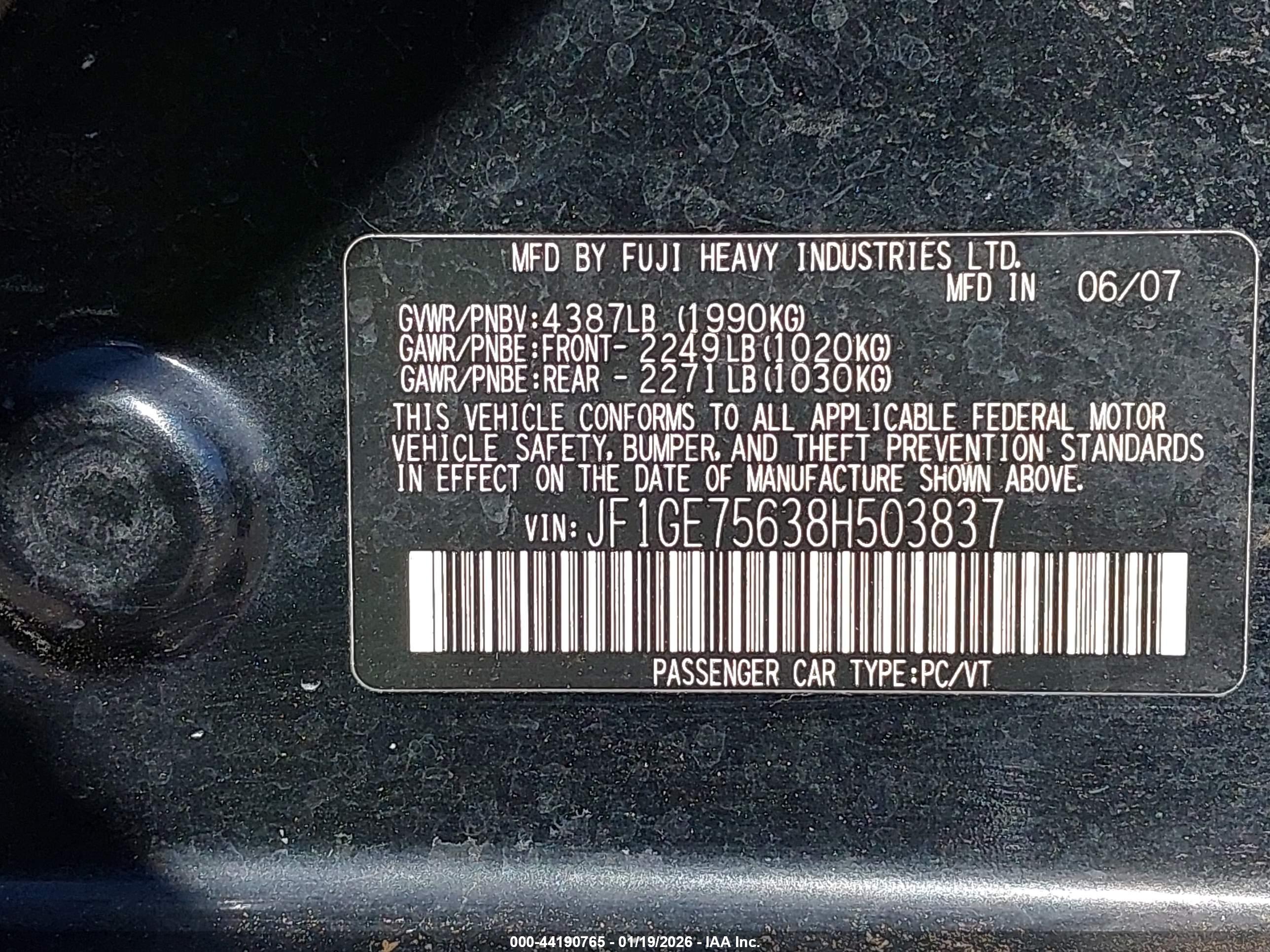 SUBARU IMPREZA image 9