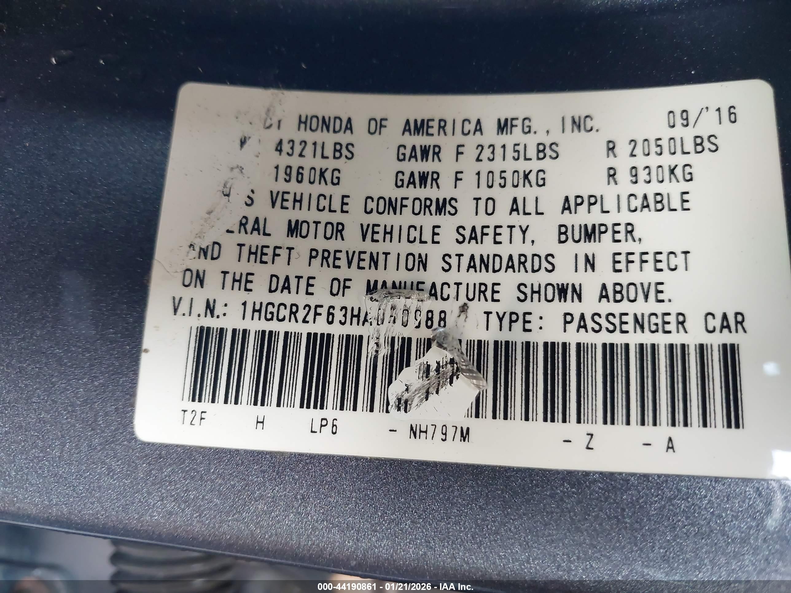 HONDA ACCORD image 9