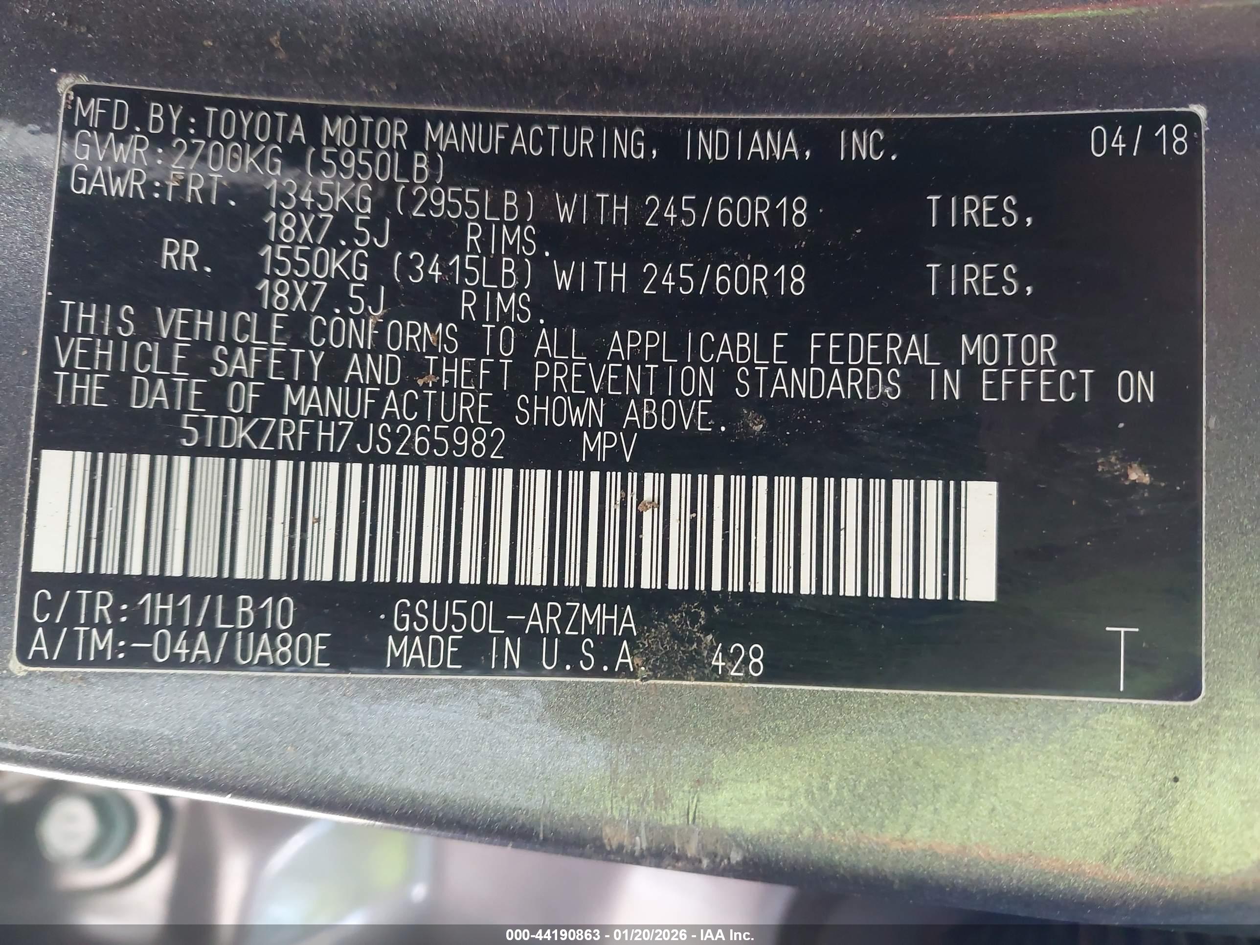 TOYOTA HIGHLANDER image 9