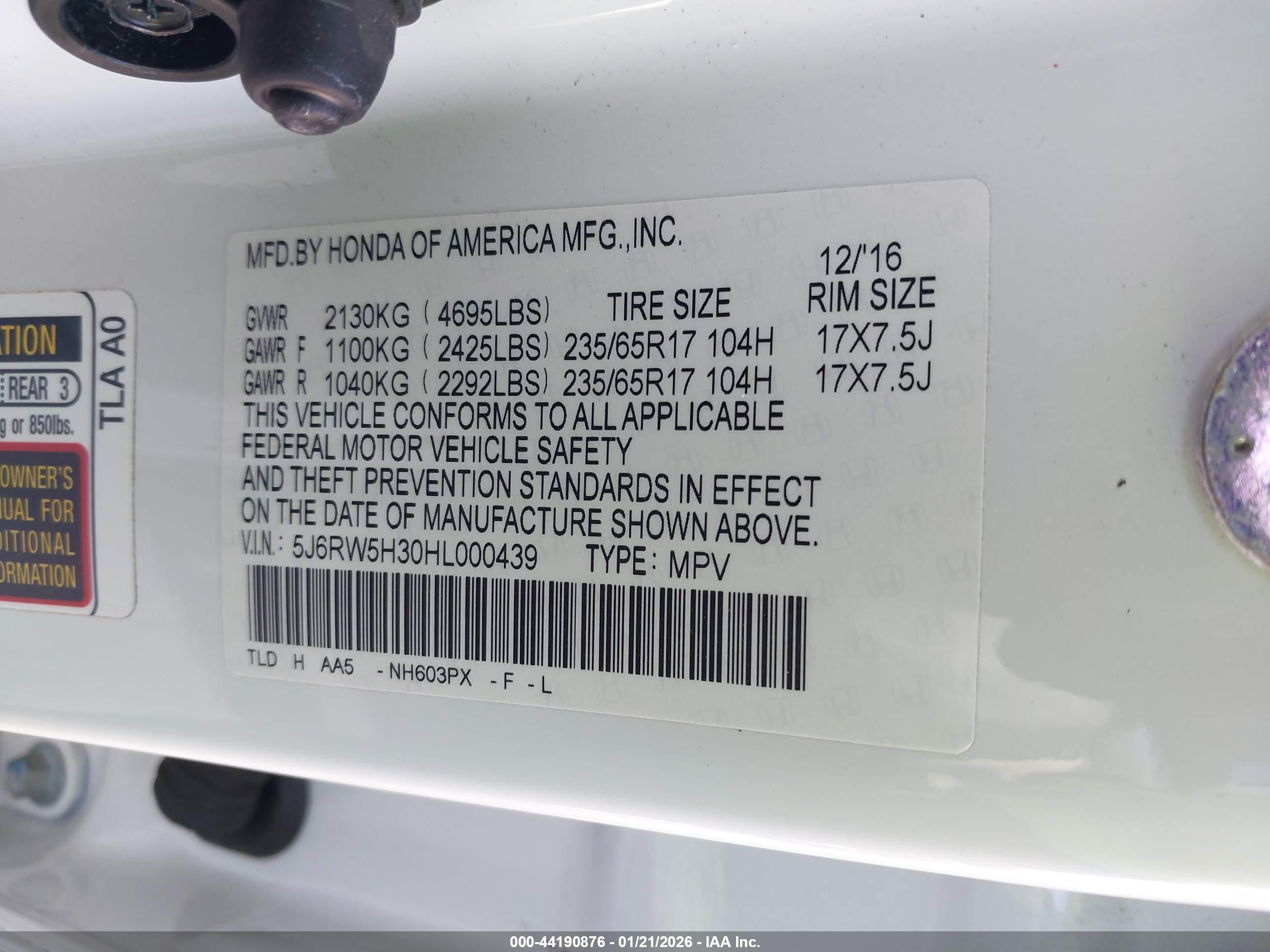 HONDA CR-V image 9