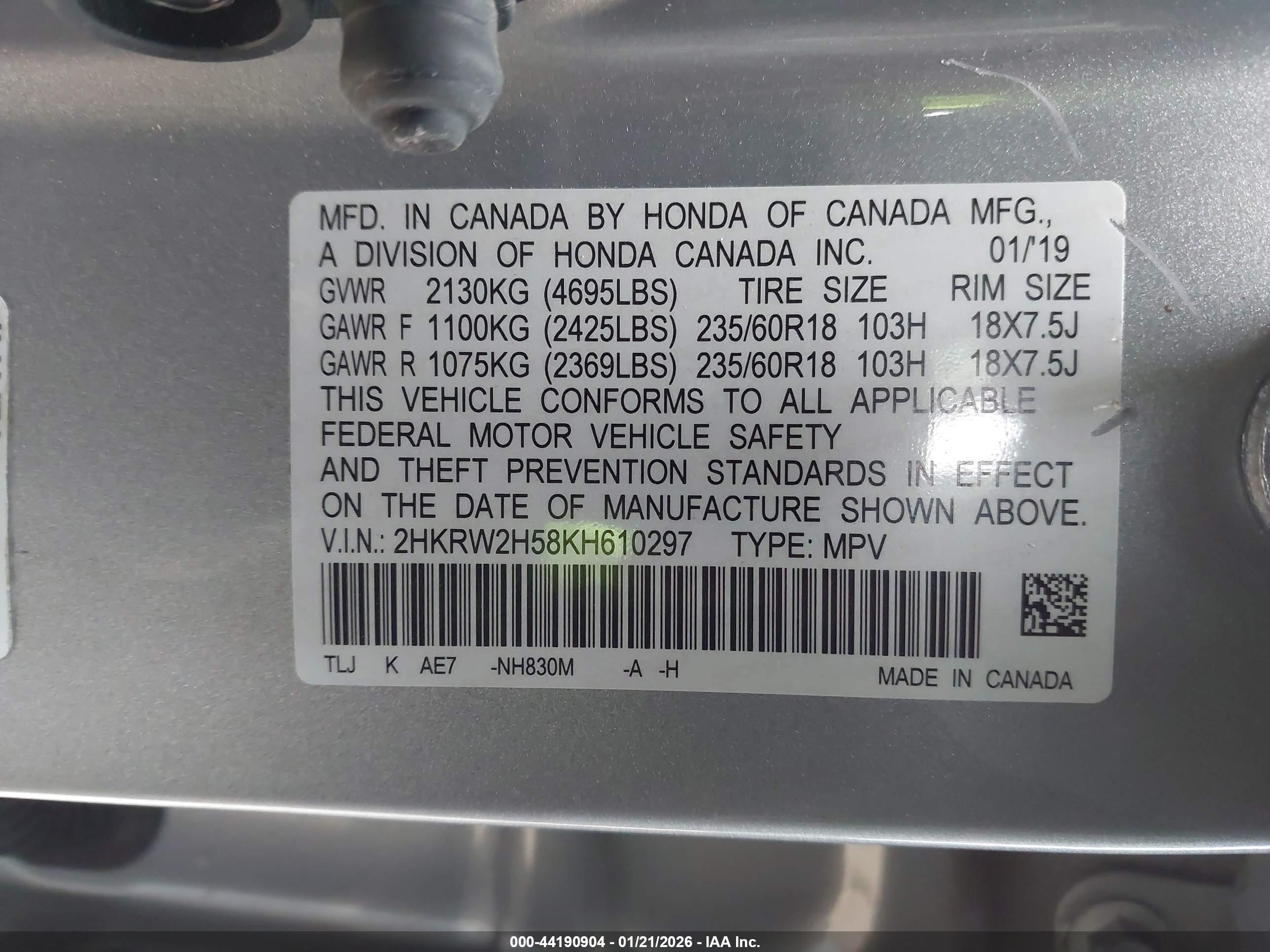 HONDA CR-V image 9