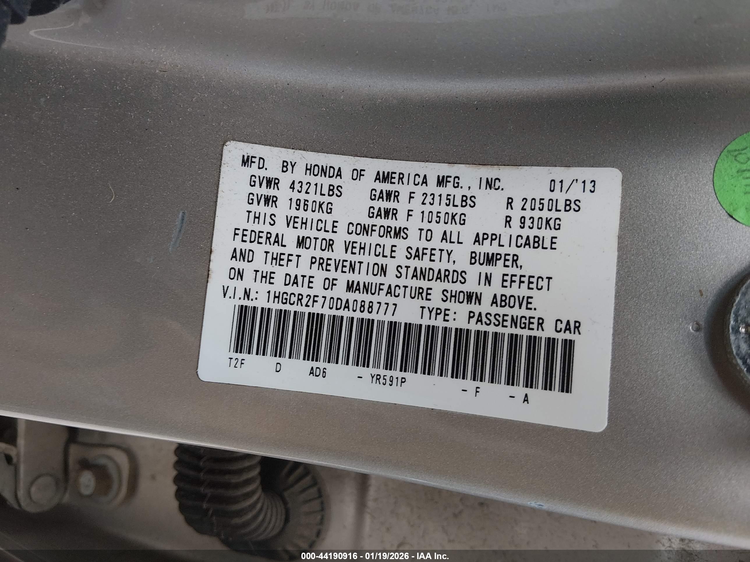 HONDA ACCORD image 9