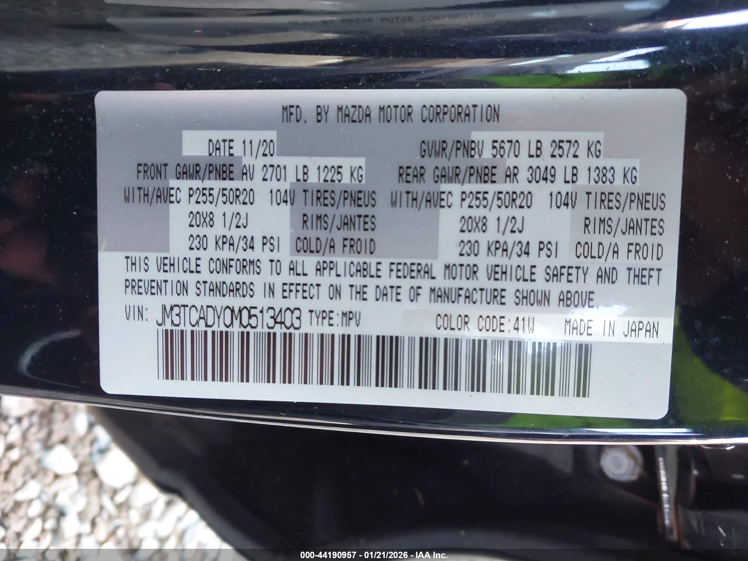 MAZDA CX-9 image 9