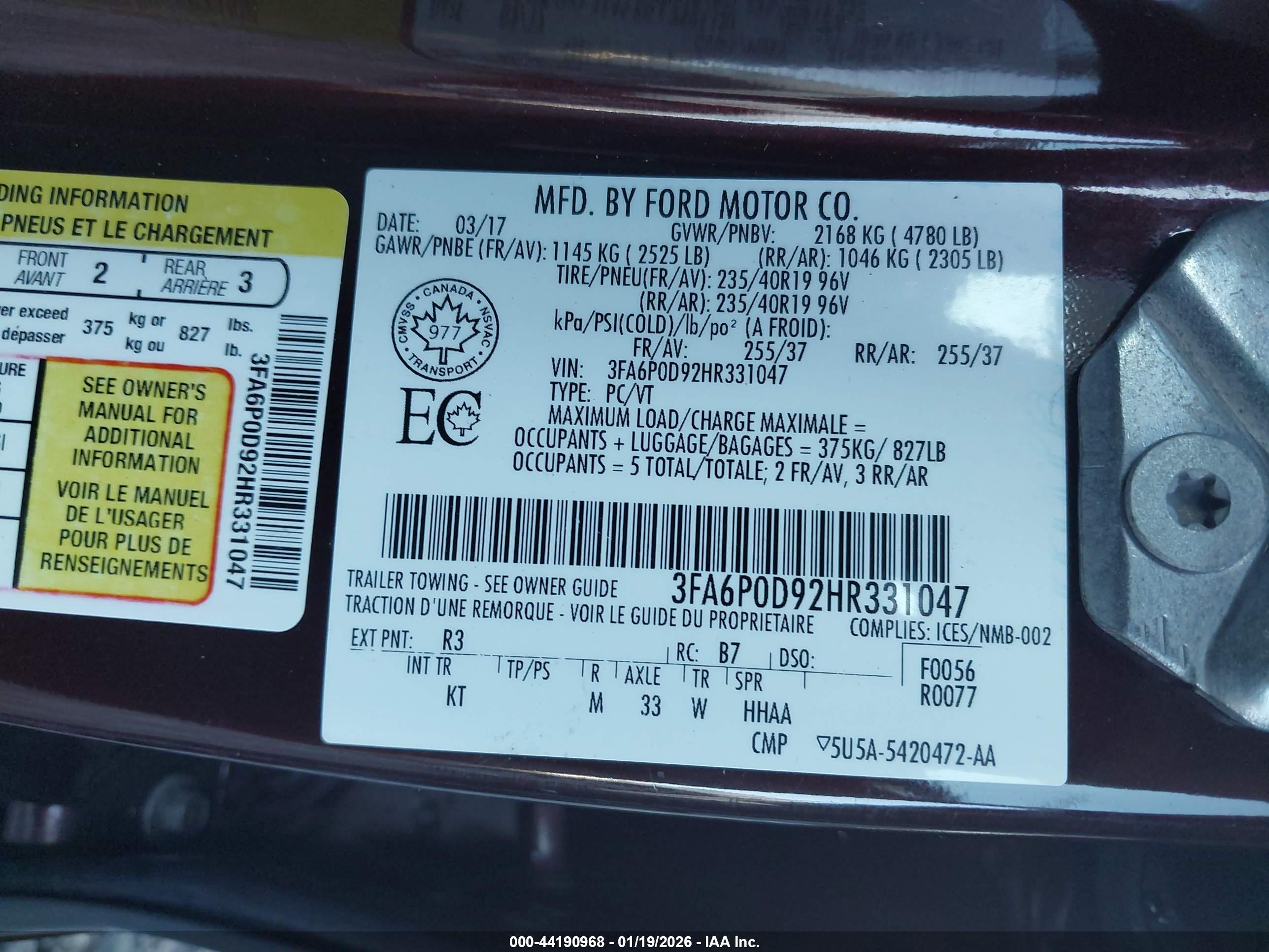 FORD FUSION image 9