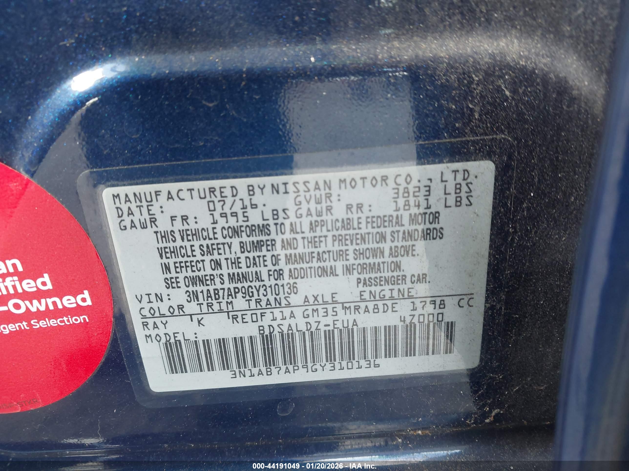NISSAN SENTRA image 9