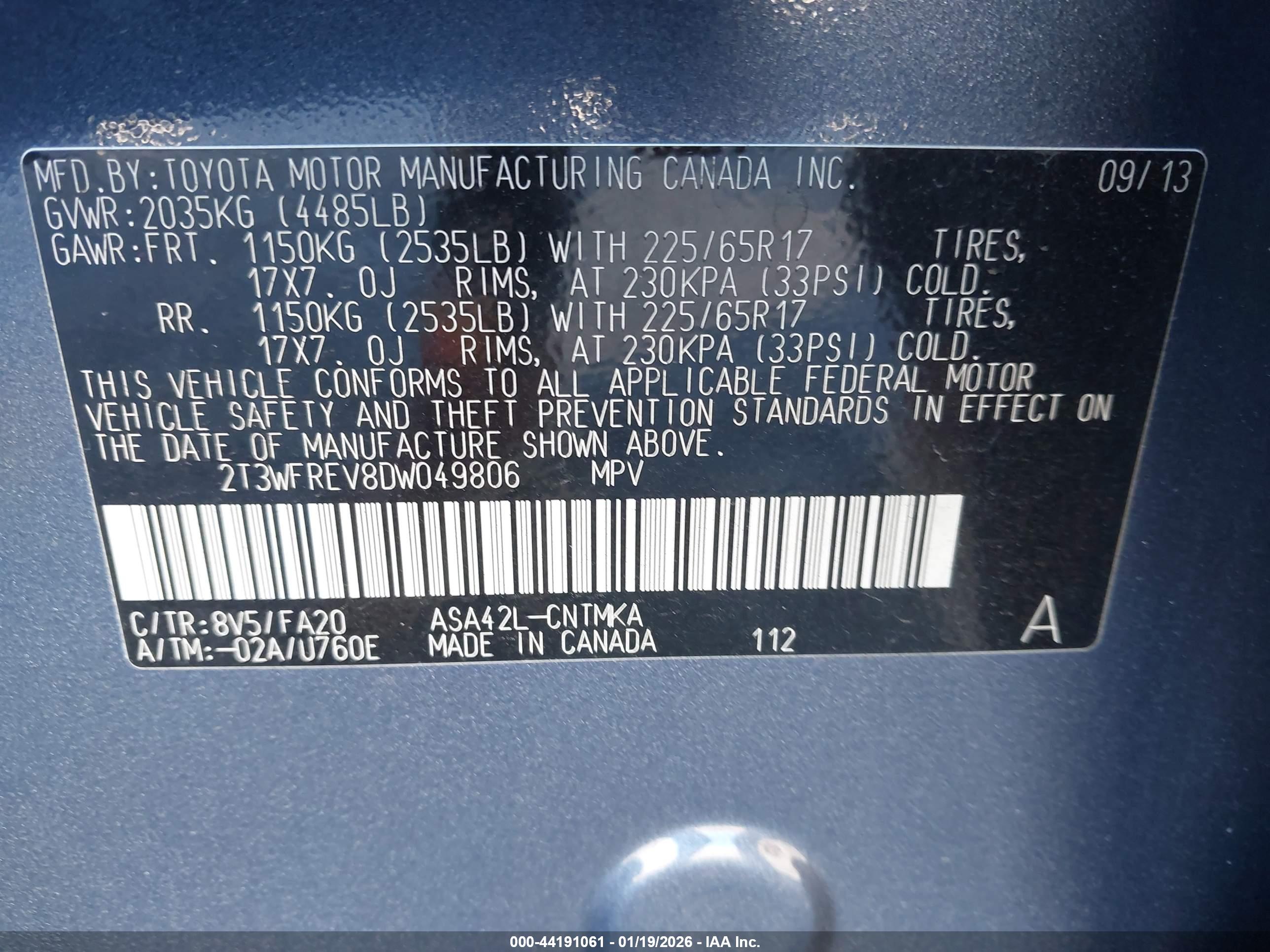 TOYOTA RAV4 image 9