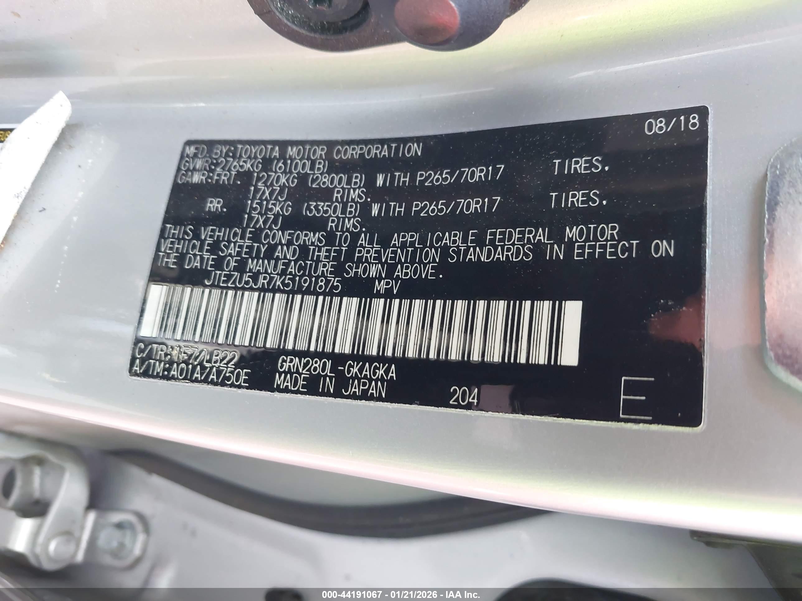TOYOTA 4RUNNER image 9