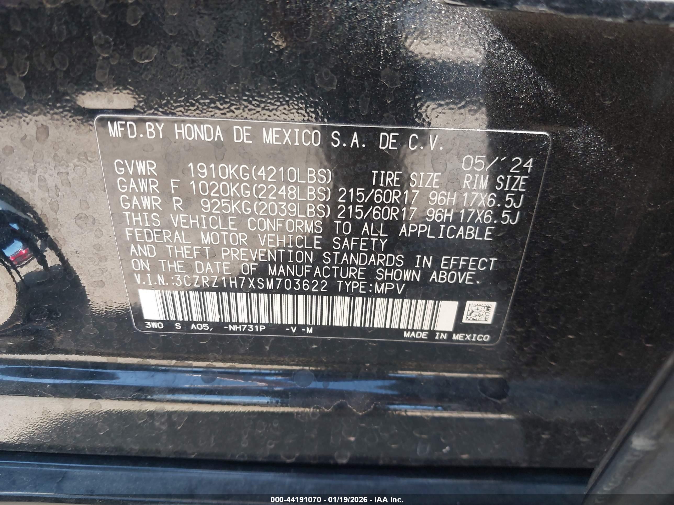 HONDA HR-V image 9