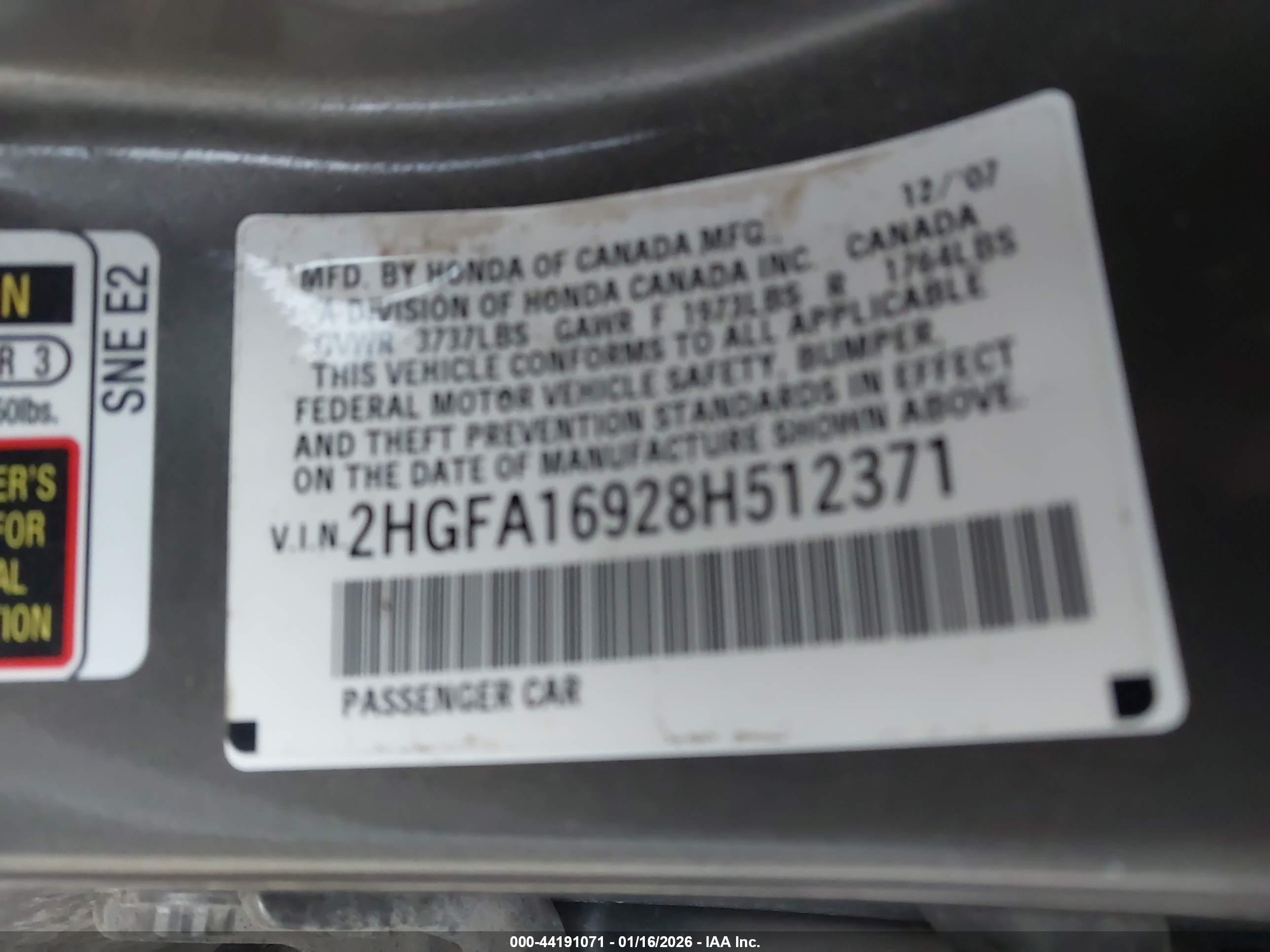 HONDA CIVIC image 9