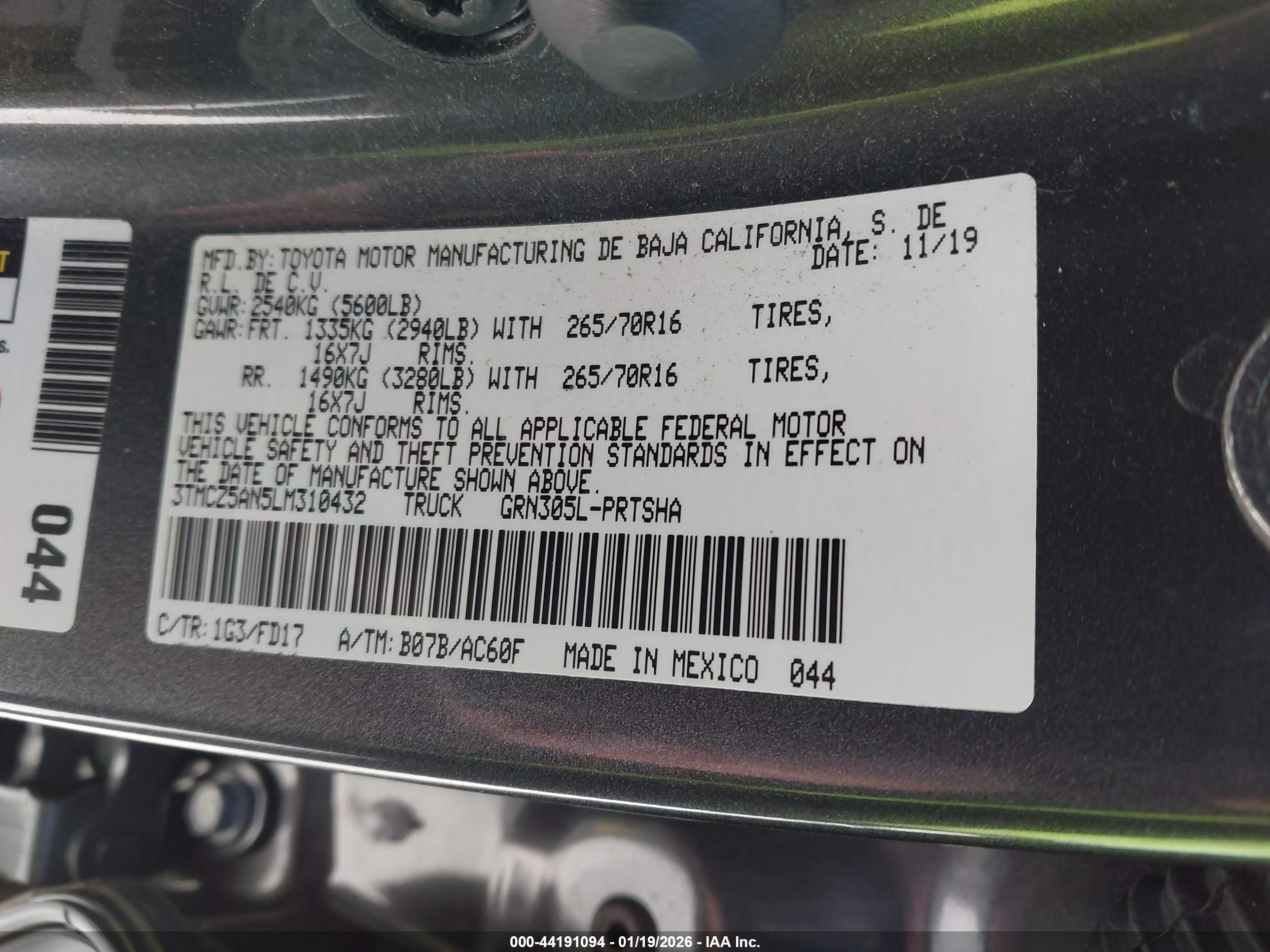 TOYOTA TACOMA image 9