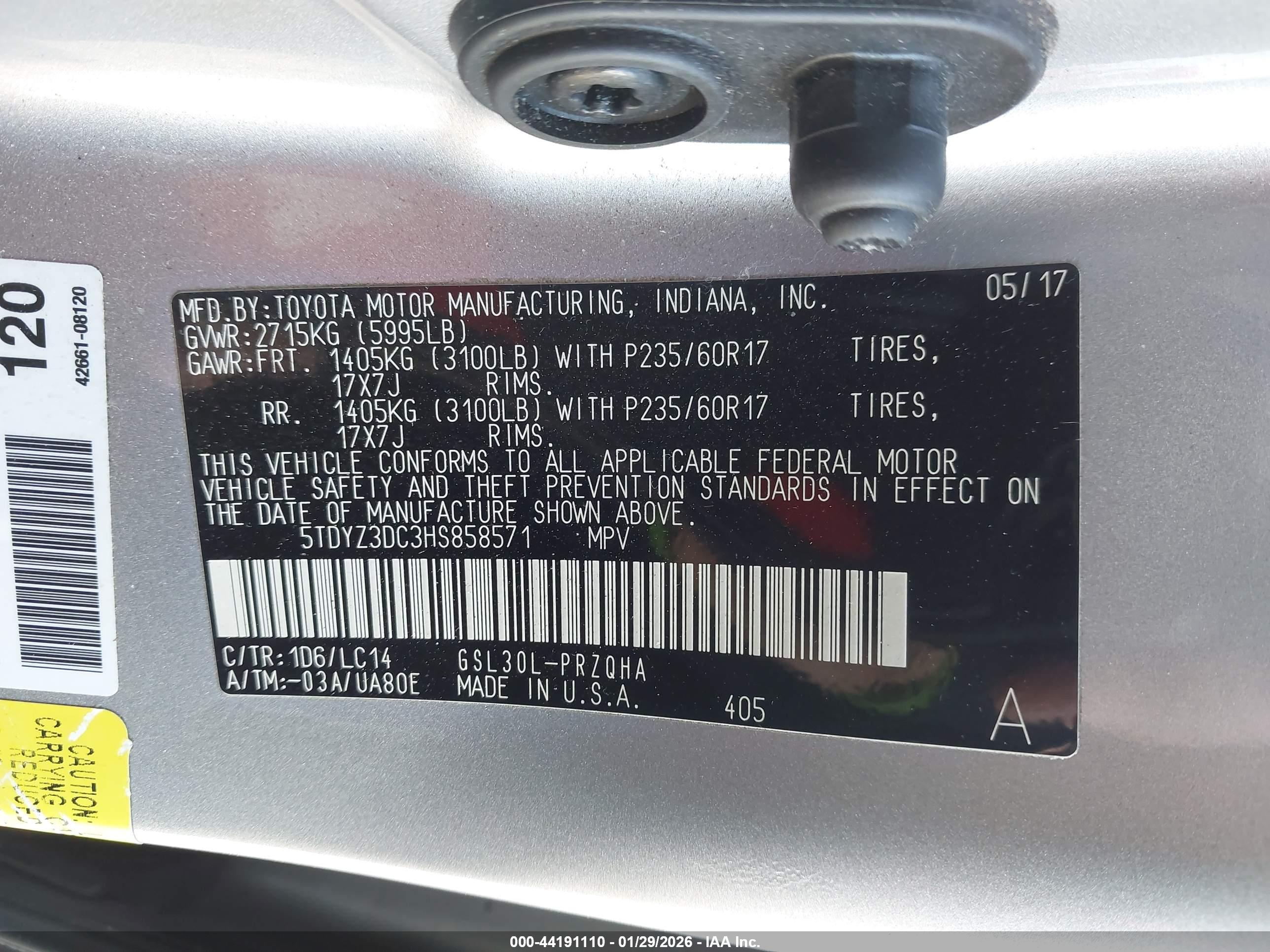 TOYOTA SIENNA image 9
