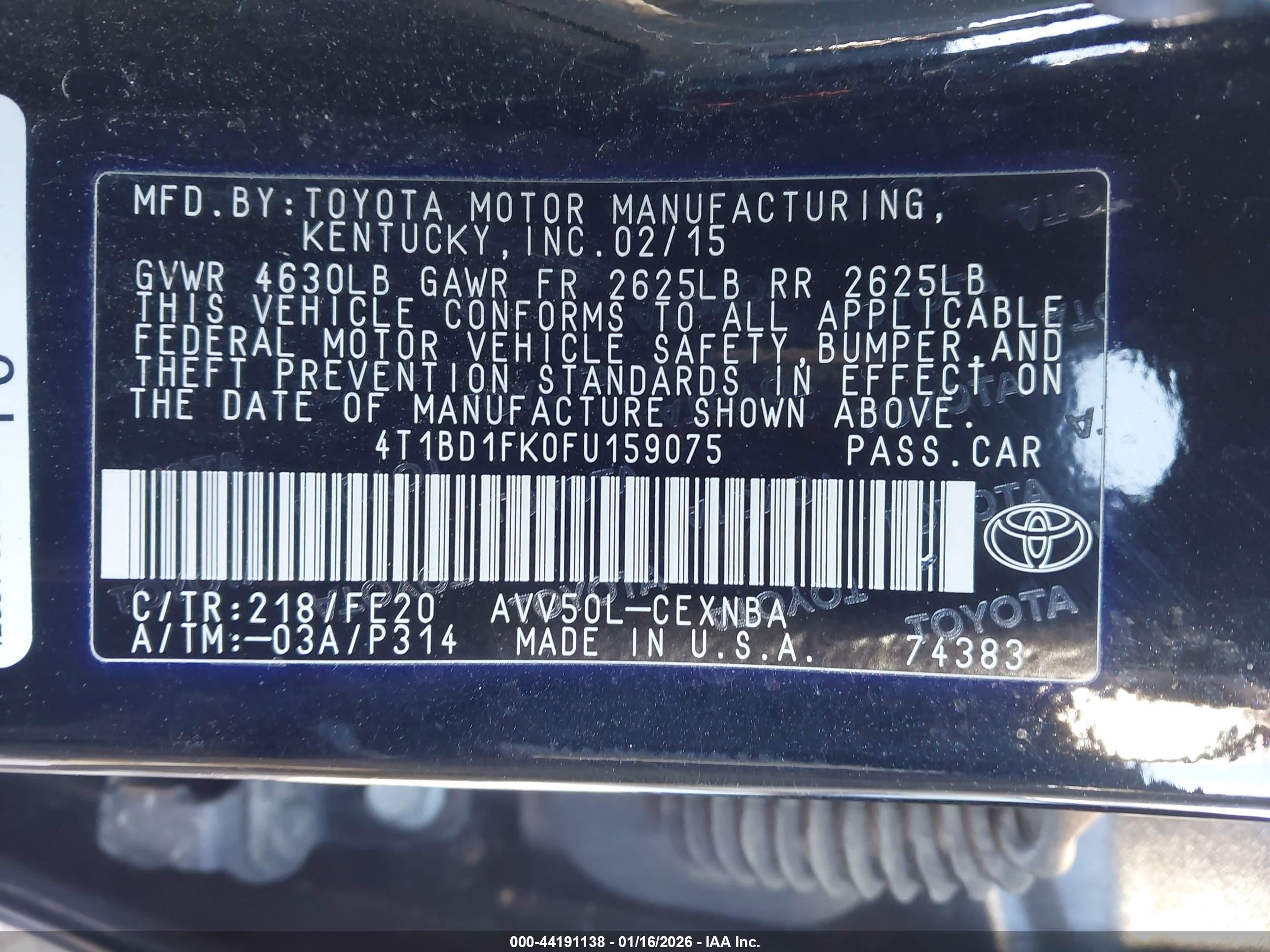 TOYOTA CAMRY image 9