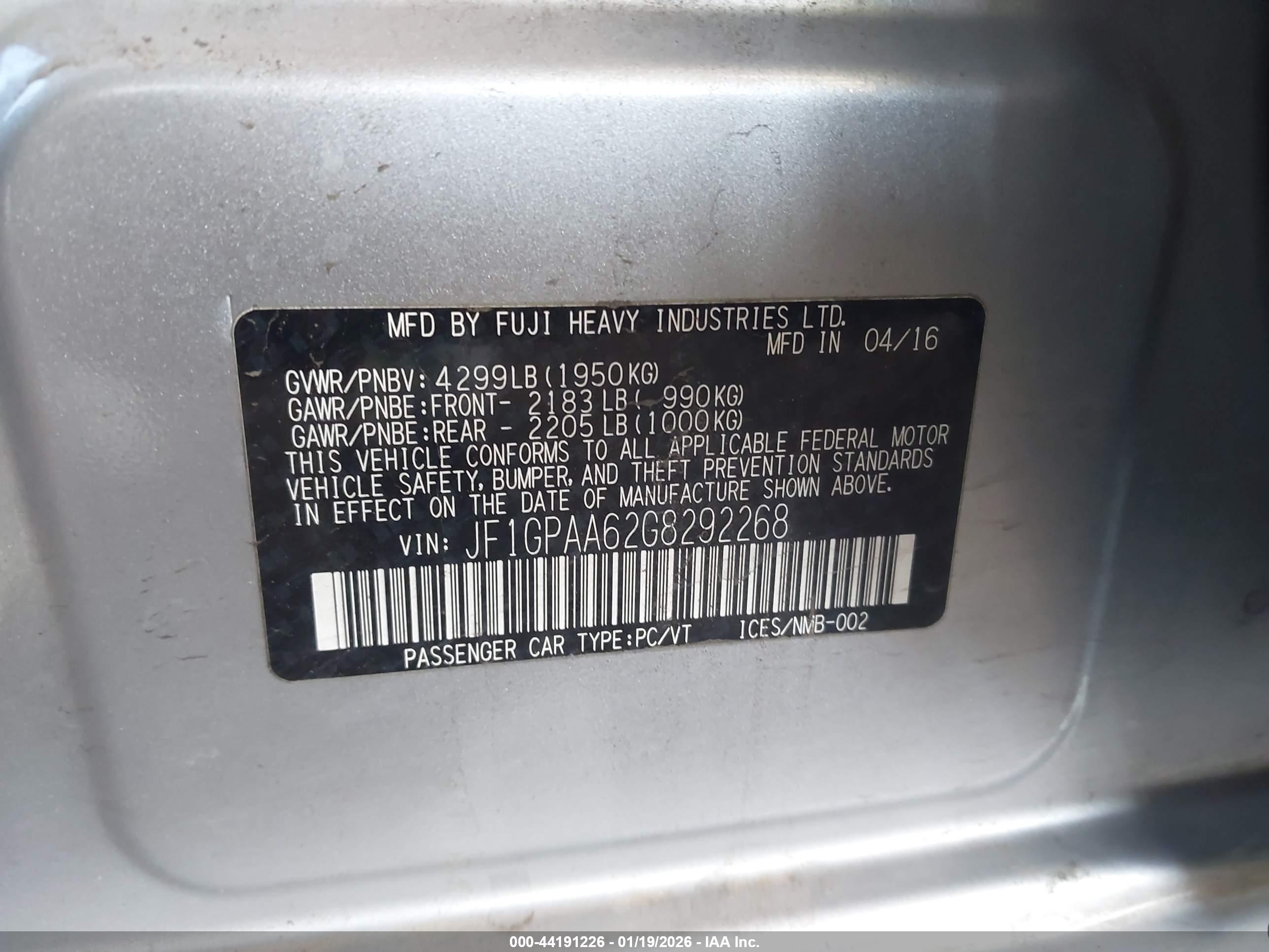SUBARU IMPREZA image 9