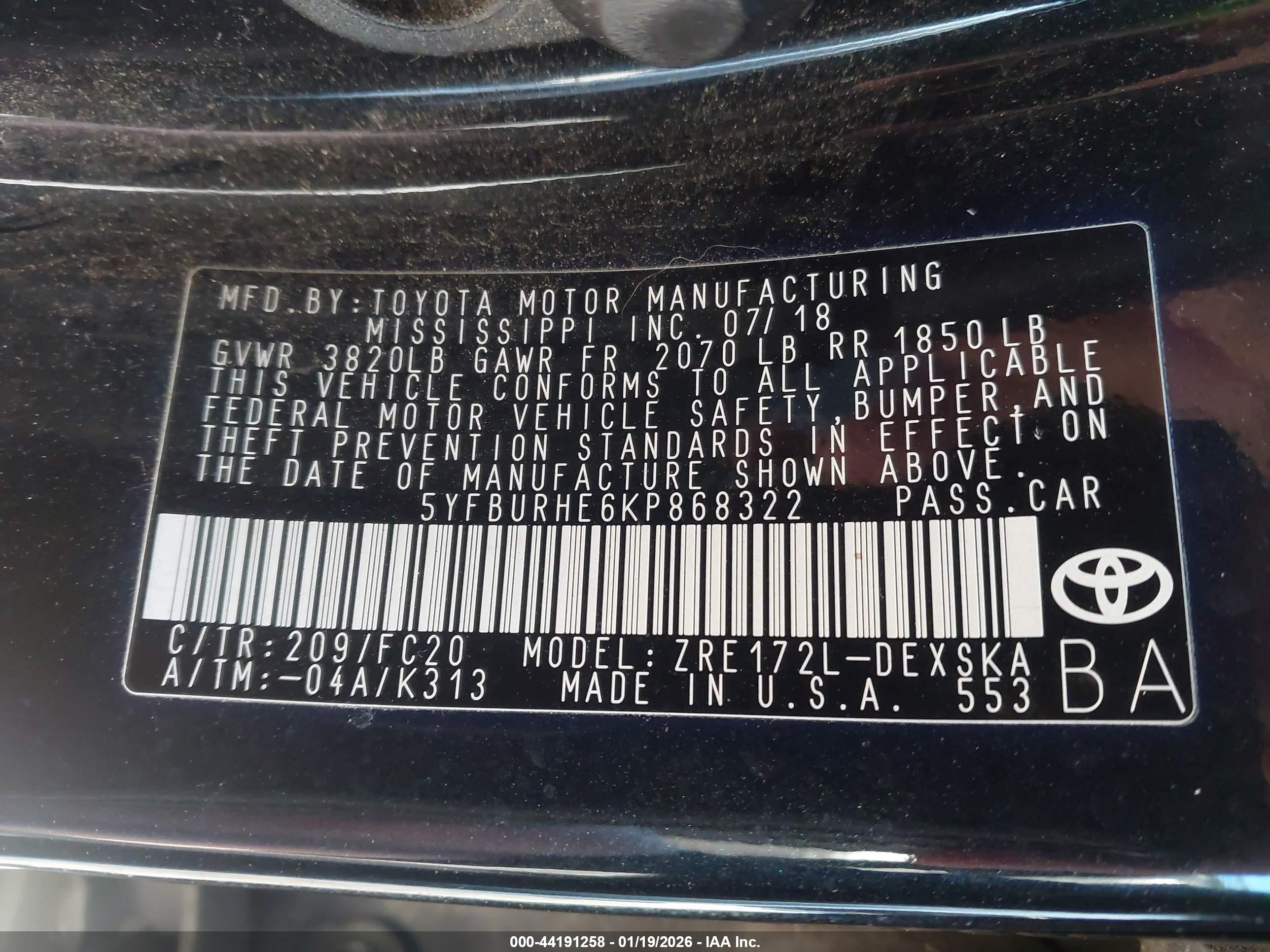 TOYOTA COROLLA image 9