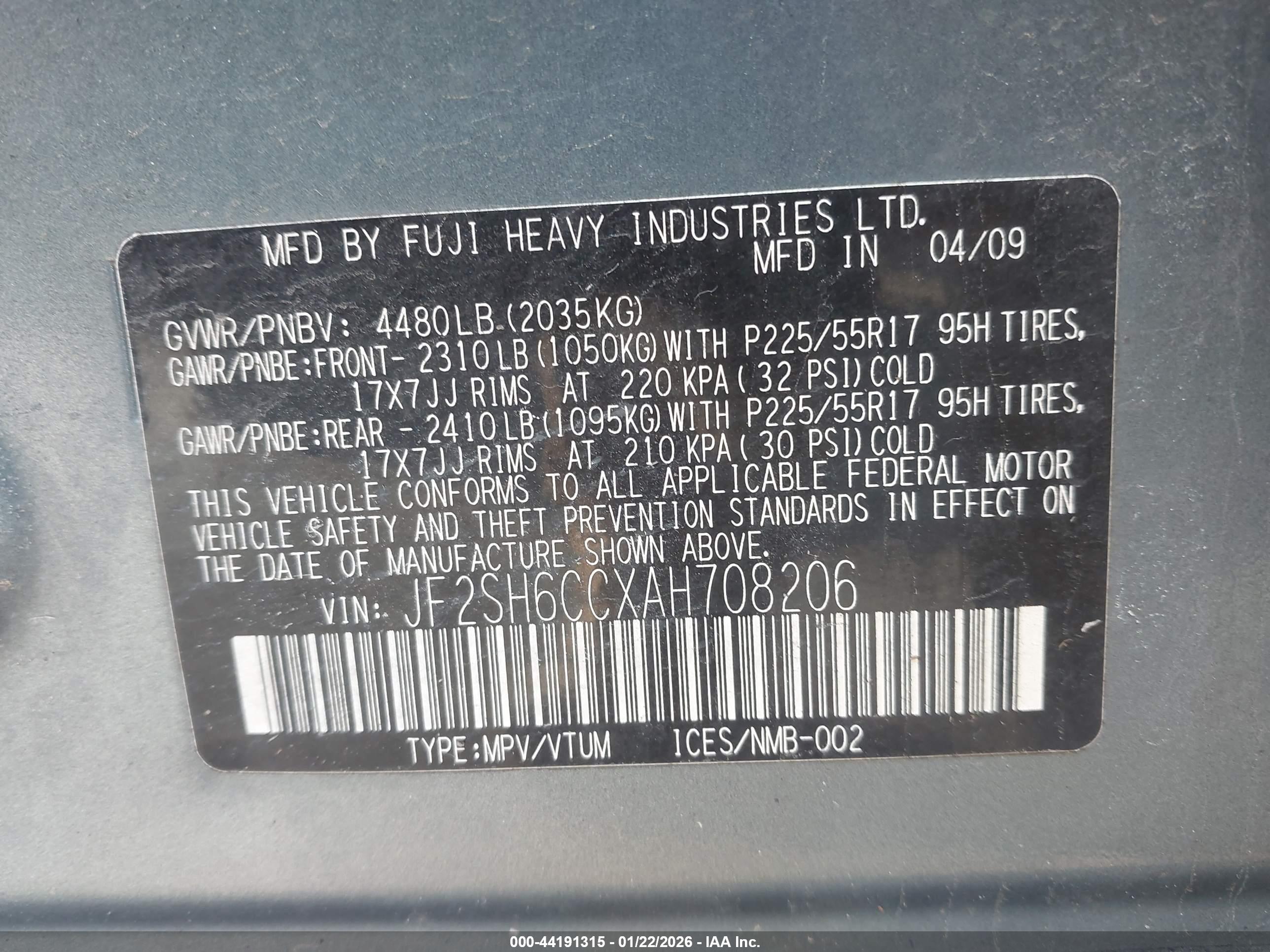 SUBARU FORESTER image 9