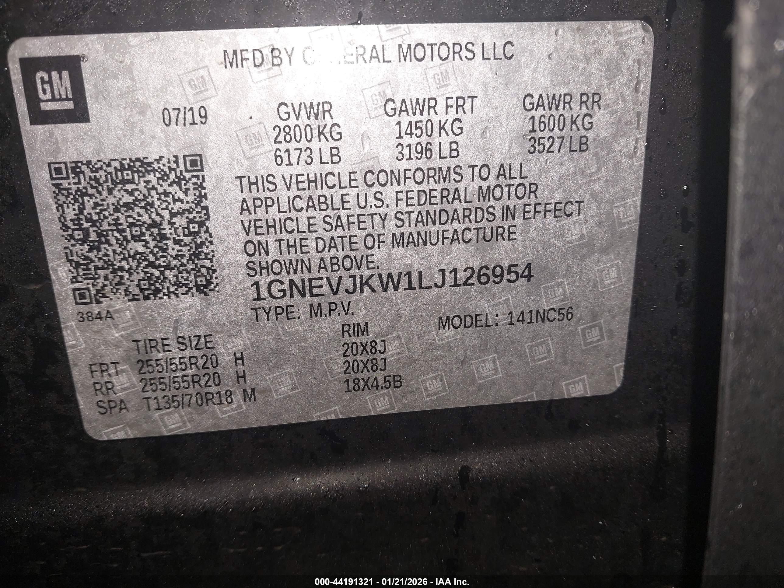 CHEVROLET TRAVERSE image 9