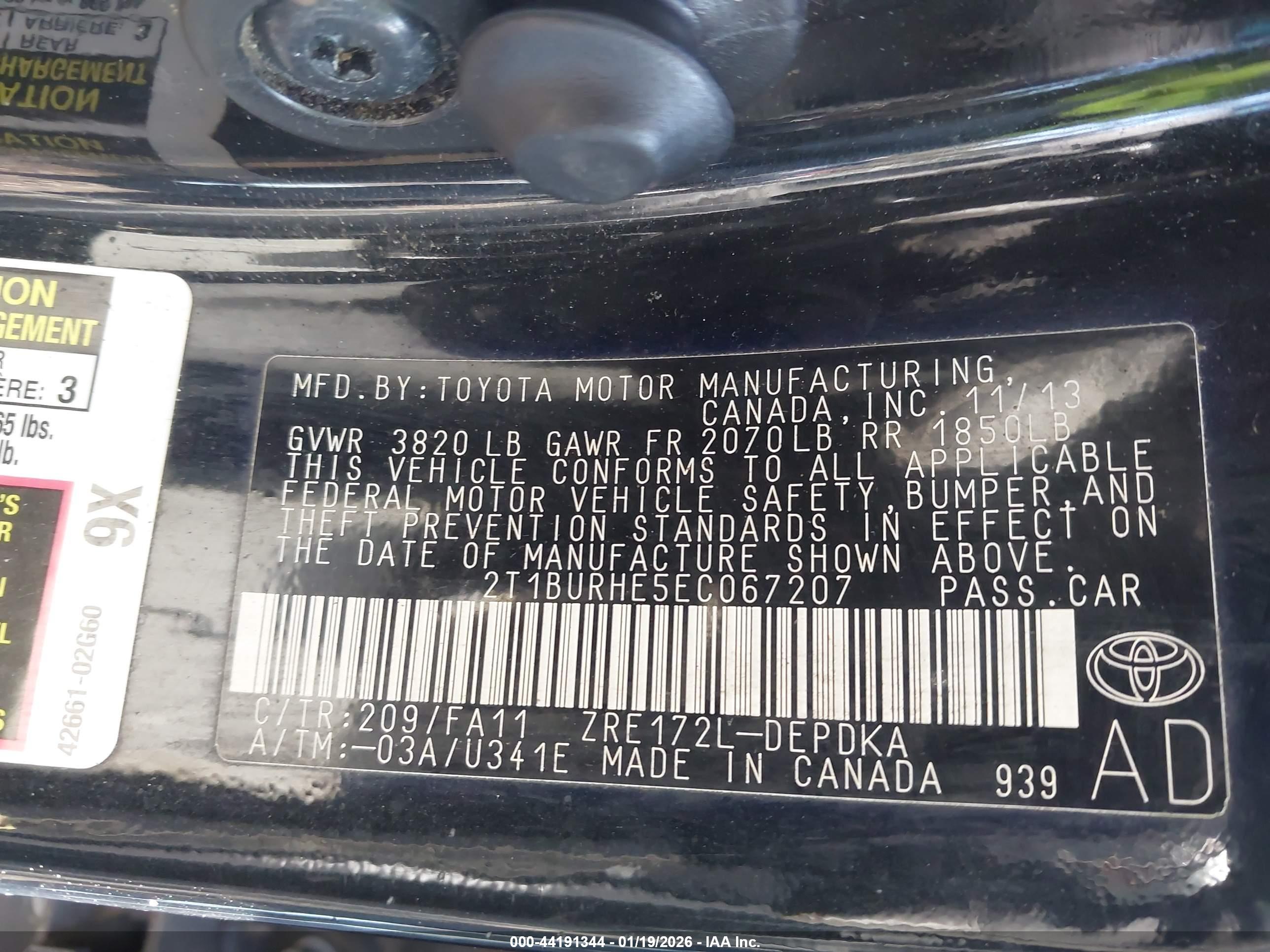 TOYOTA COROLLA image 9
