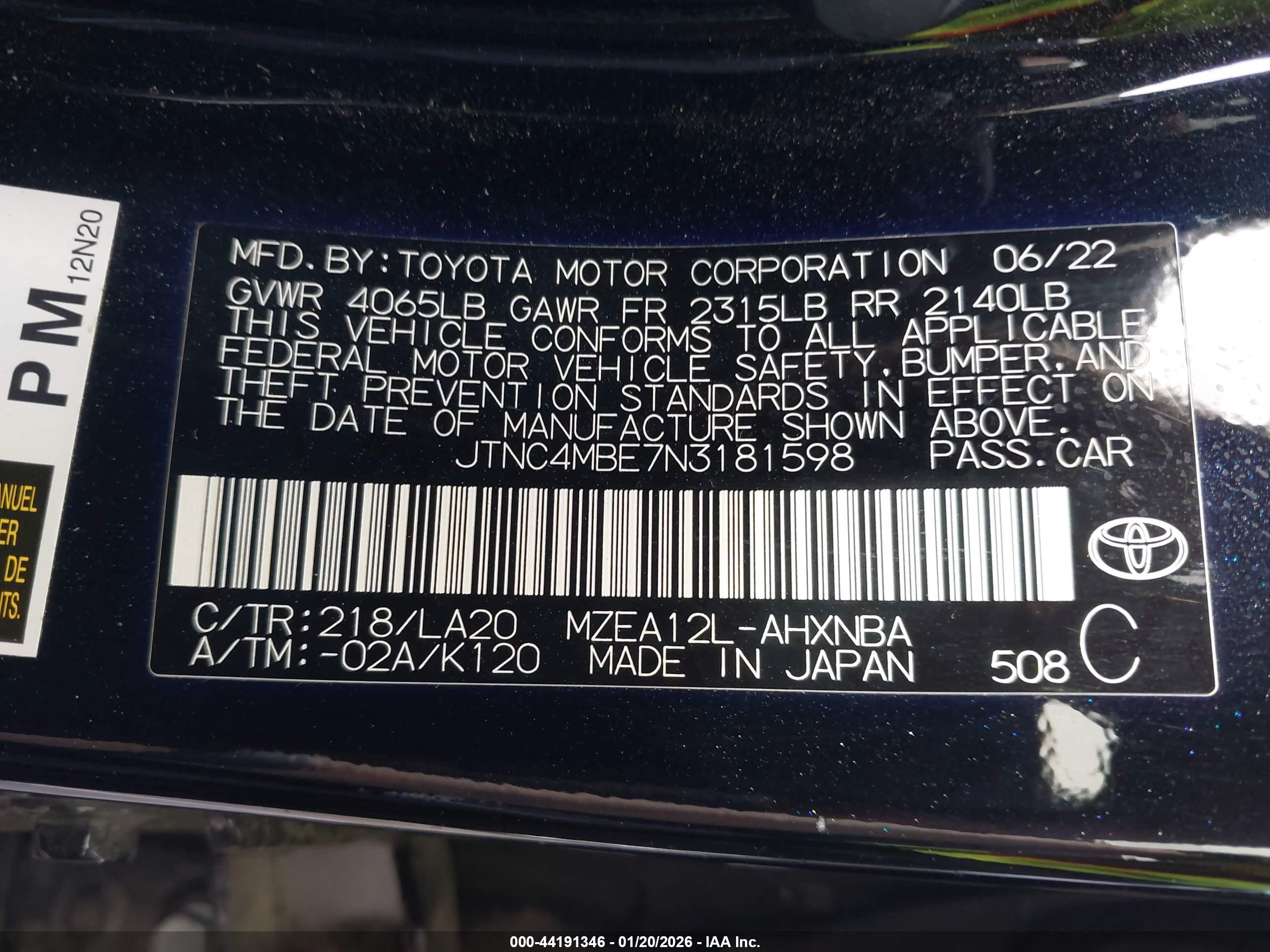 TOYOTA COROLLA image 9