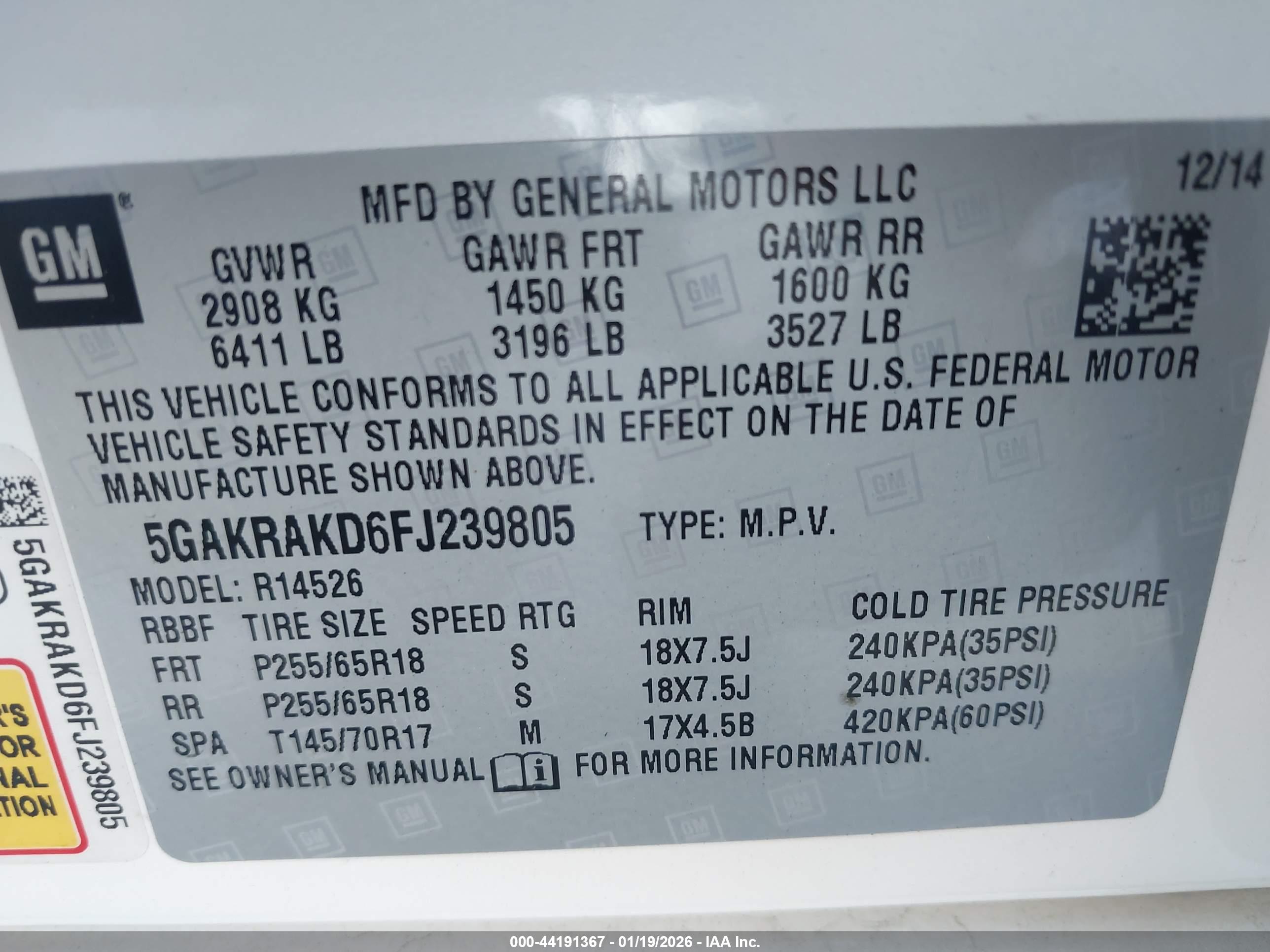 BUICK ENCLAVE image 9