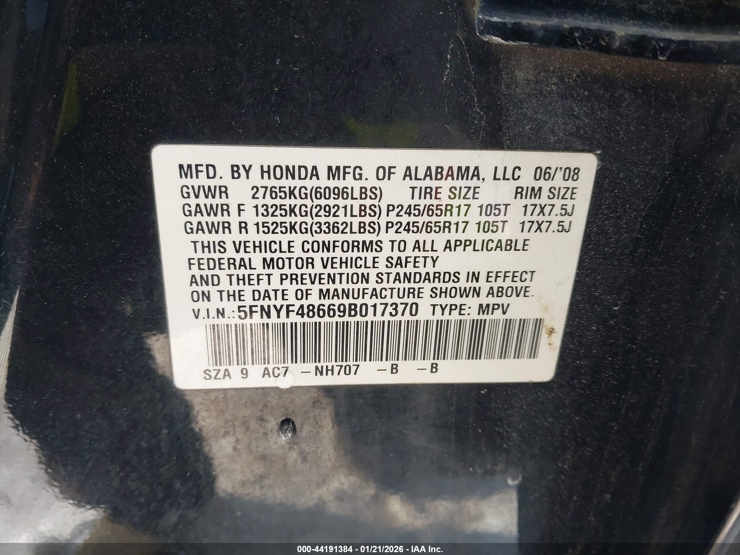 HONDA PILOT image 9
