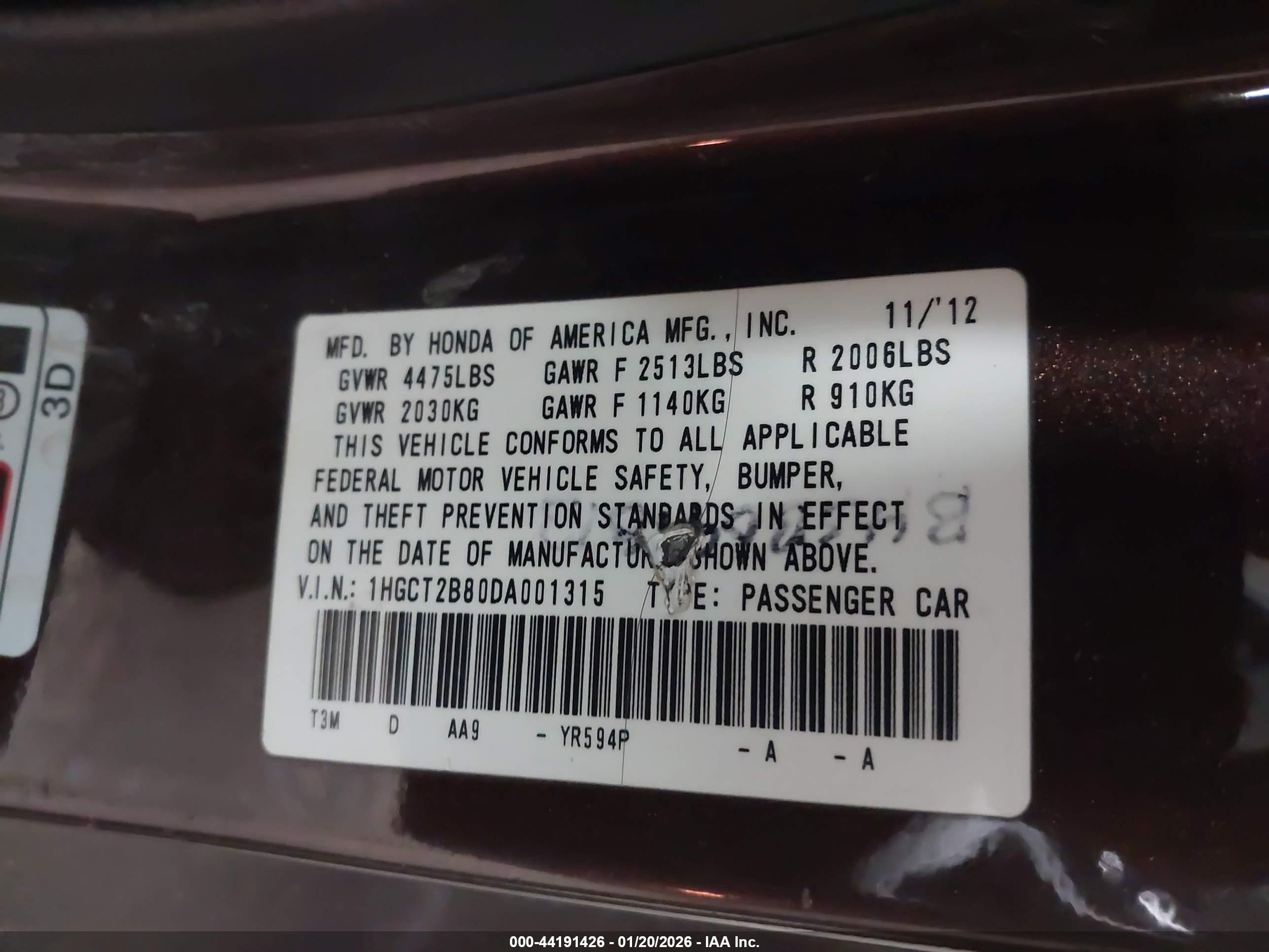 HONDA ACCORD image 9