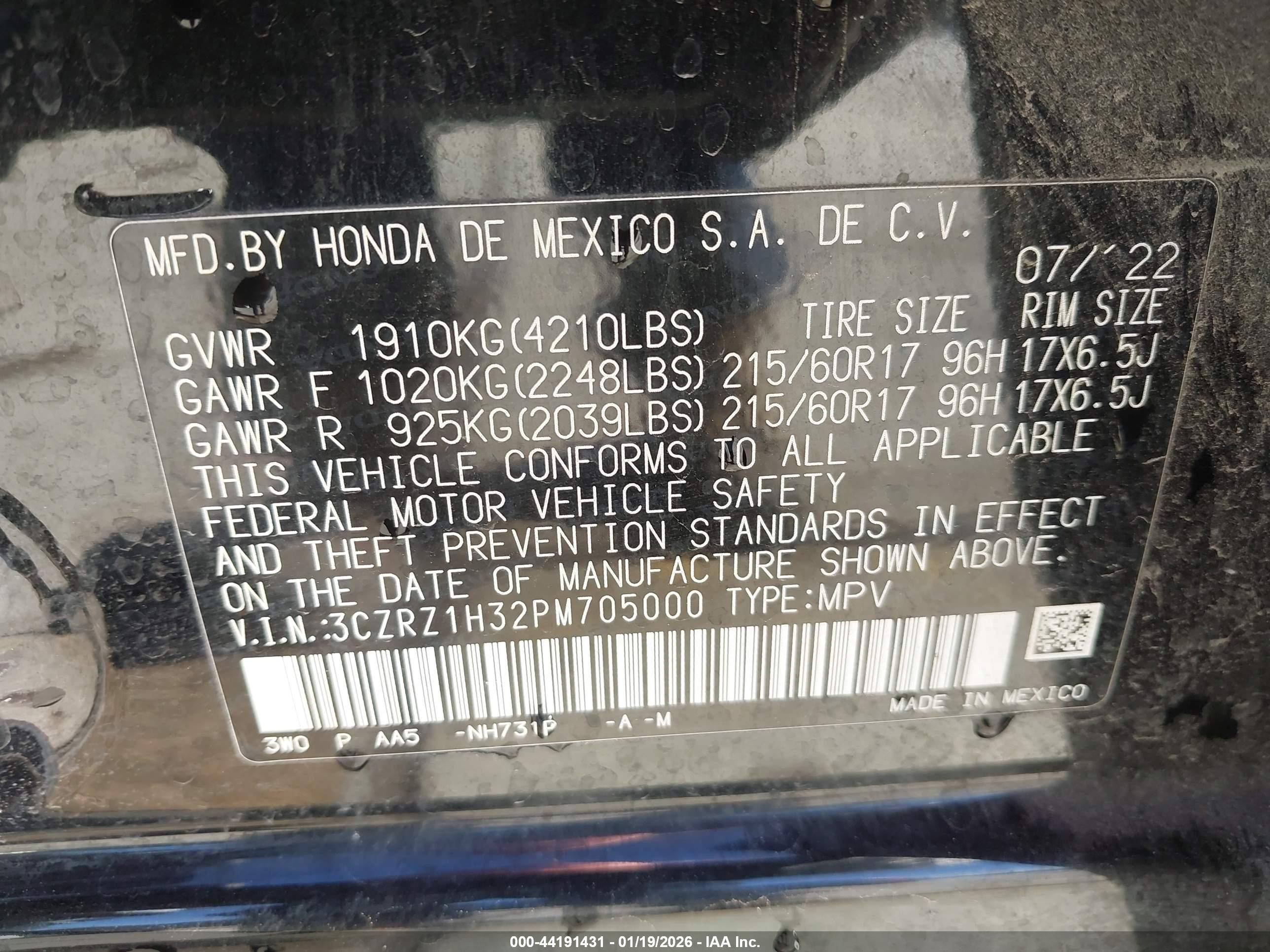 HONDA HR-V image 9
